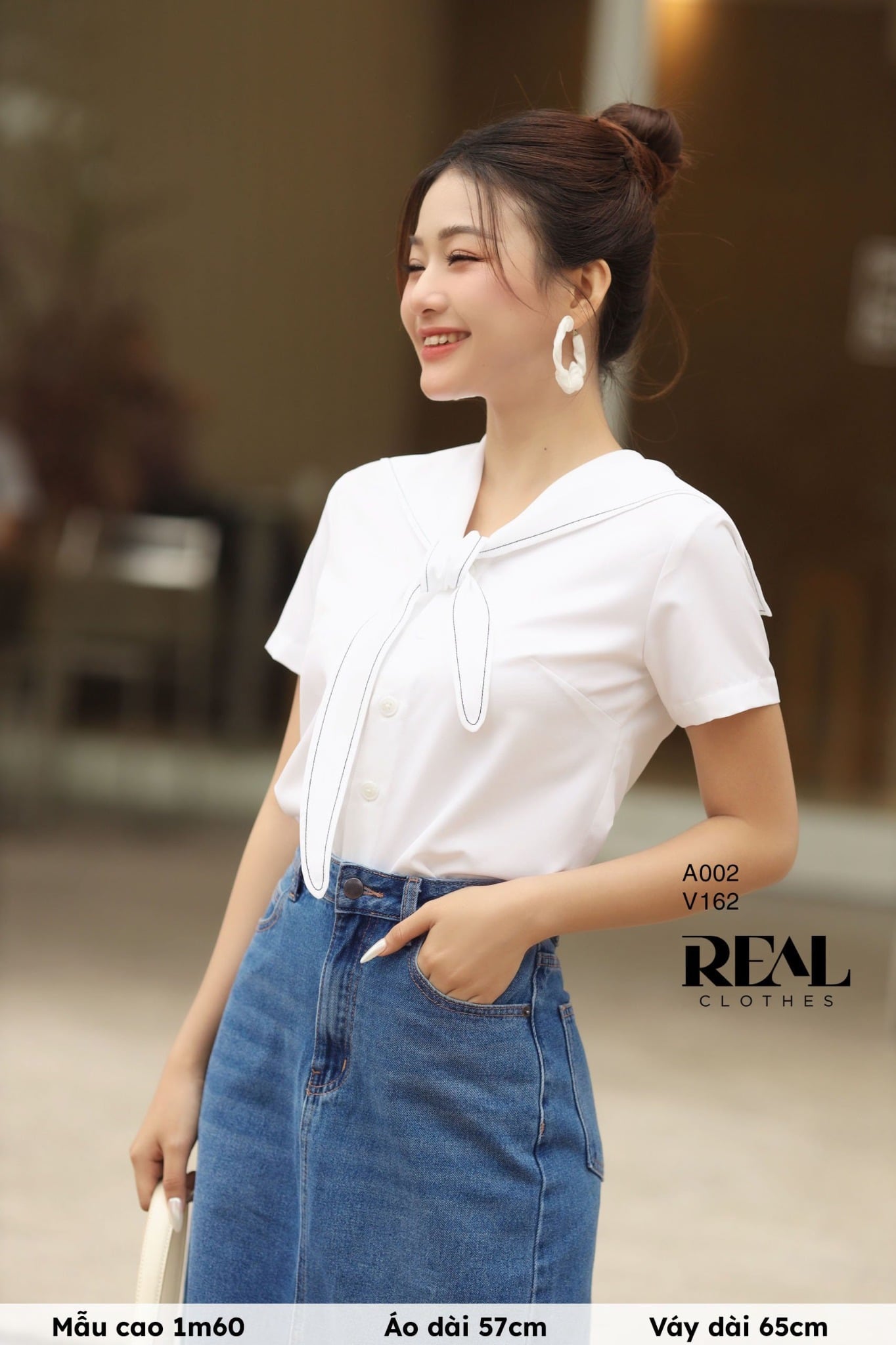 Váy Jeans ngắn xanh đậm