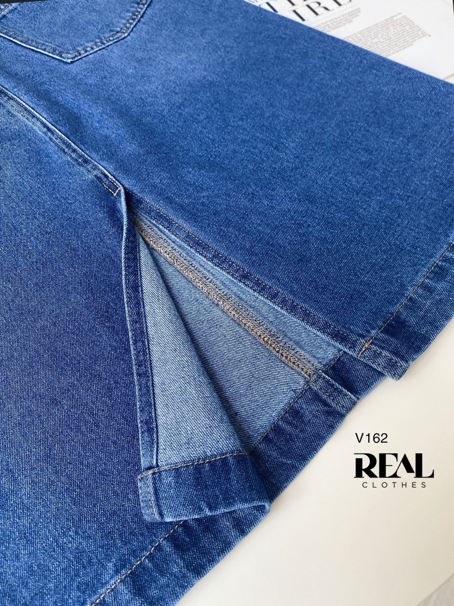 Váy Jeans ngắn xanh đậm