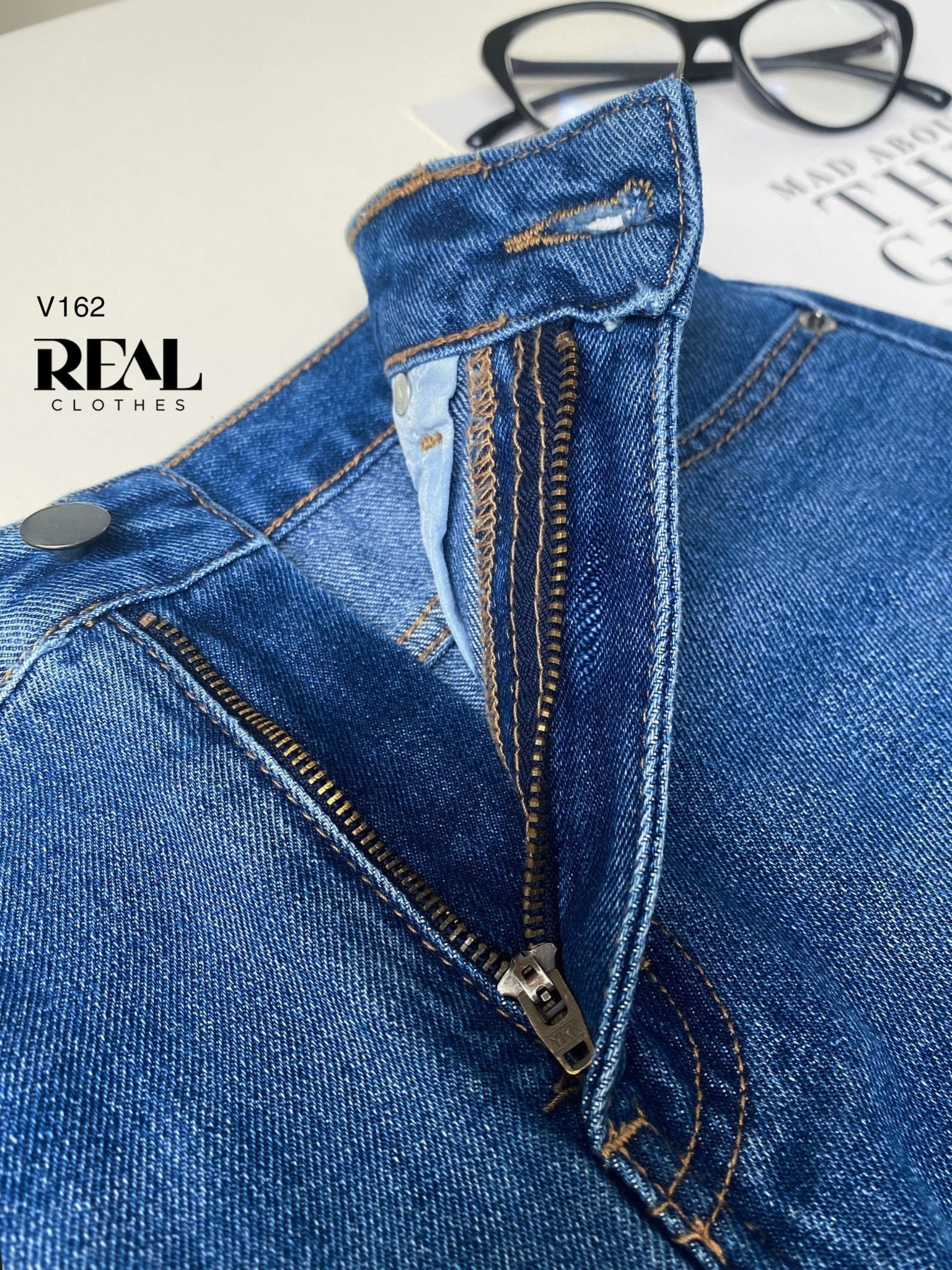 Váy Jeans ngắn xanh đậm