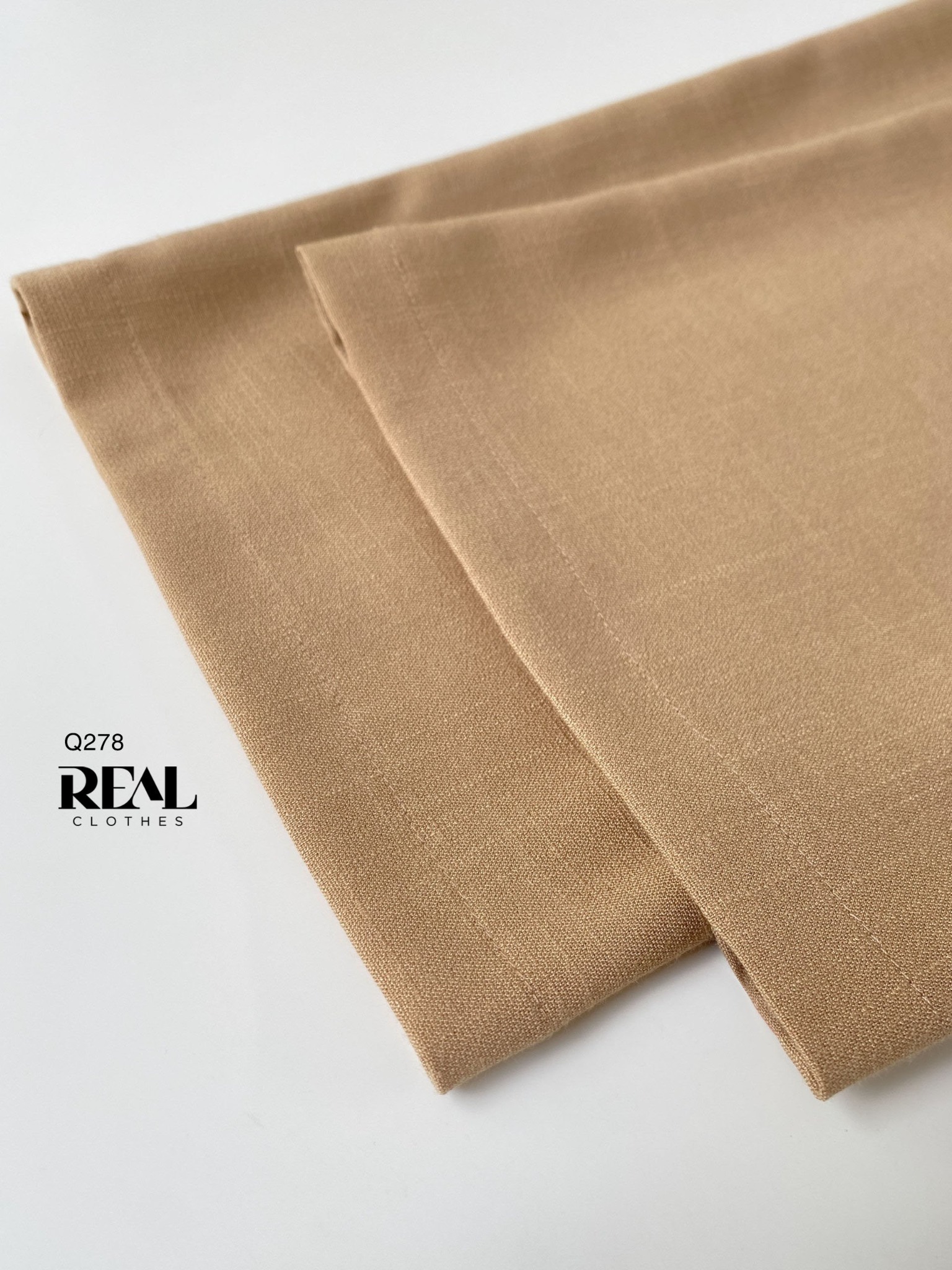 Quần suông Tokyo nút linen cà phê sữa