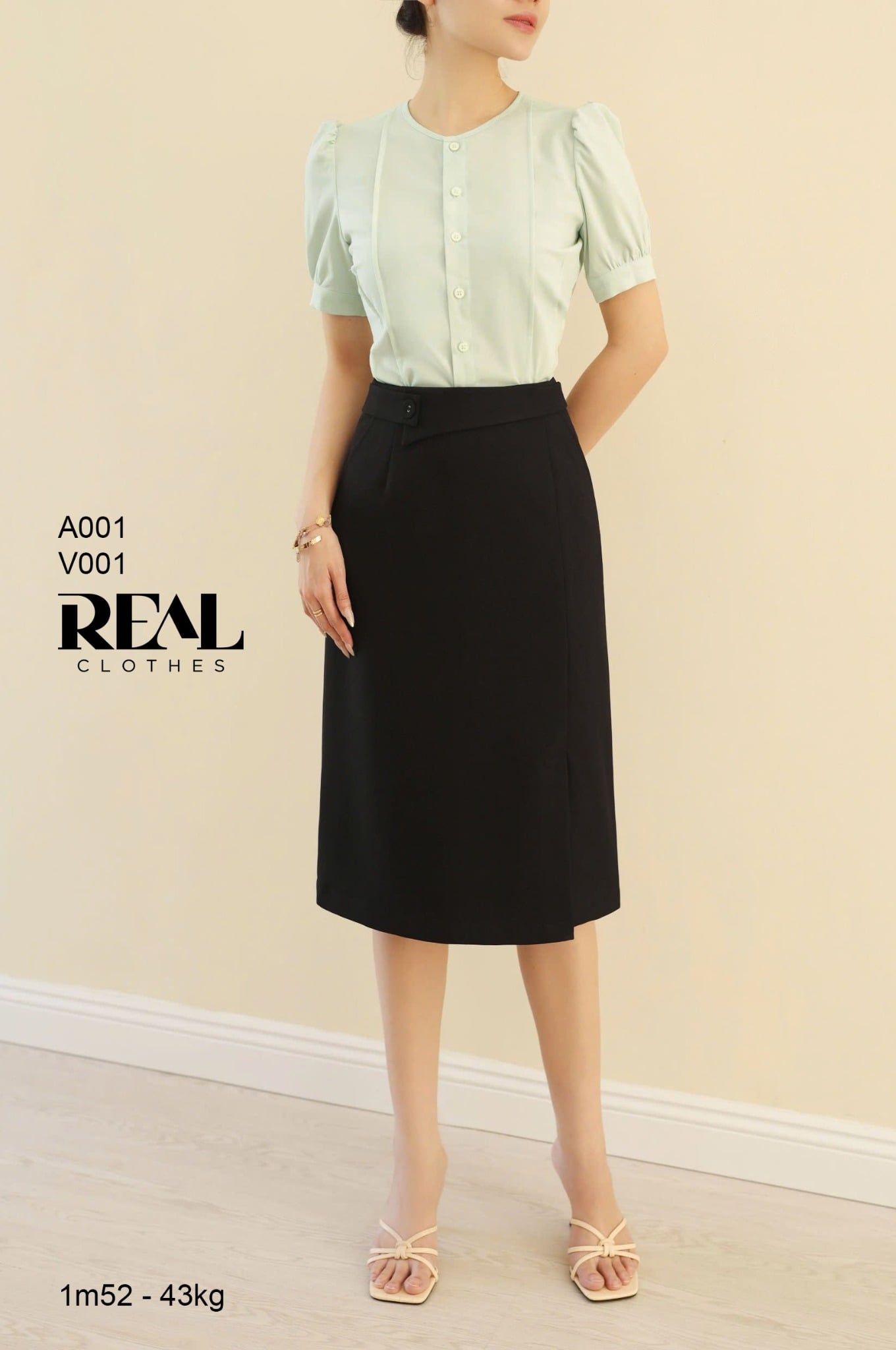 Áo Nancy mint SALE - size XS