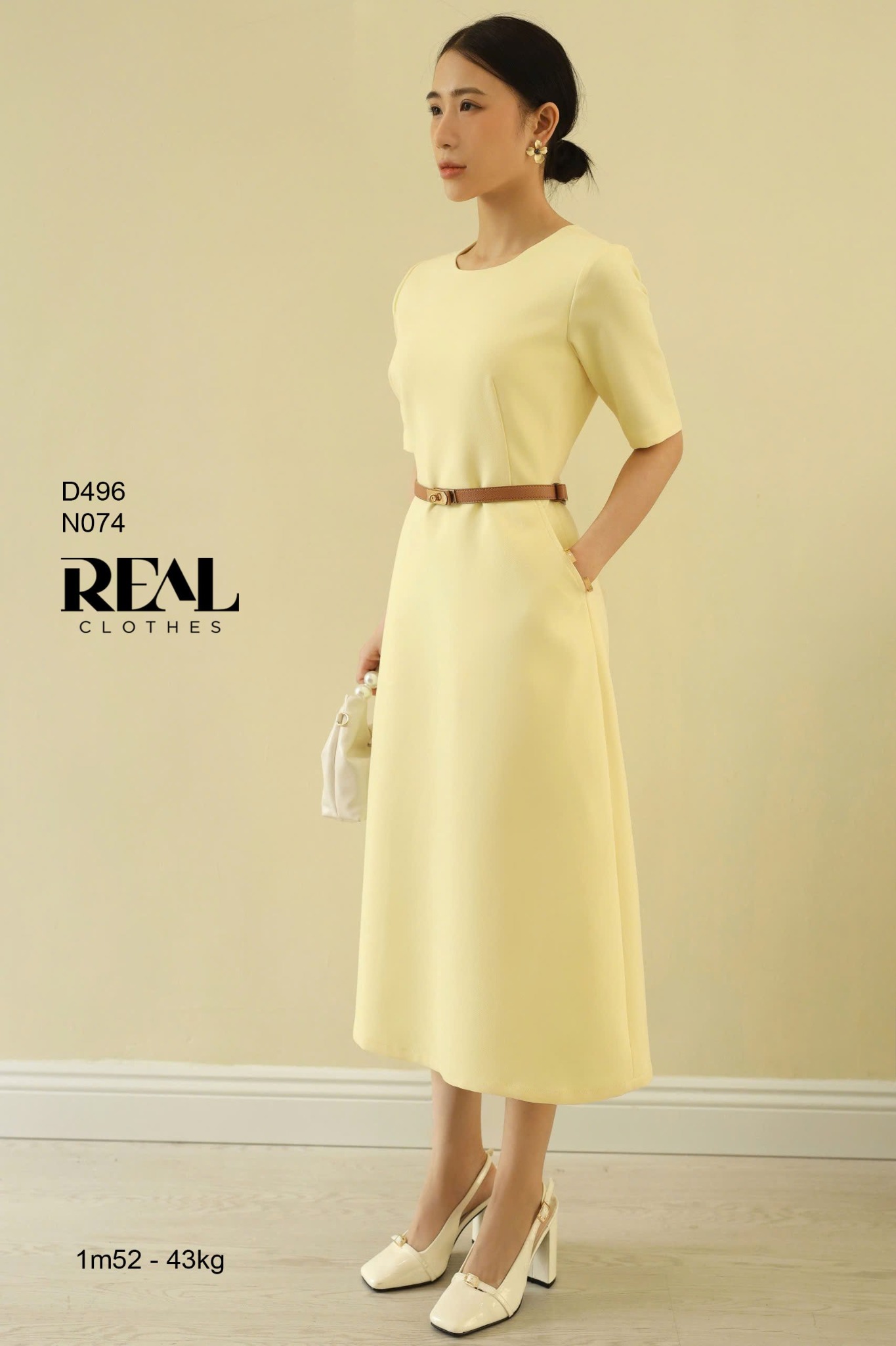 Đầm Classic vàng (Không kèm belt)