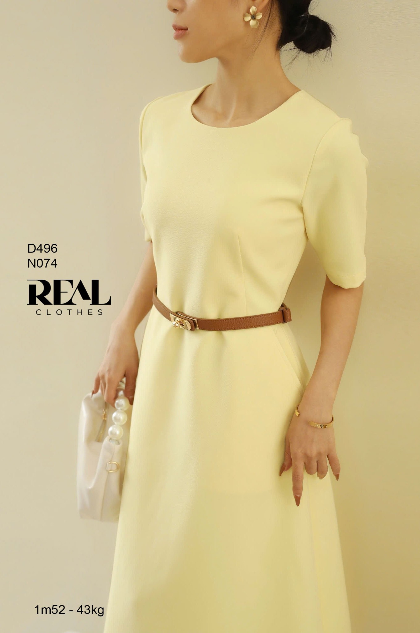 Đầm Classic vàng (Không kèm belt)