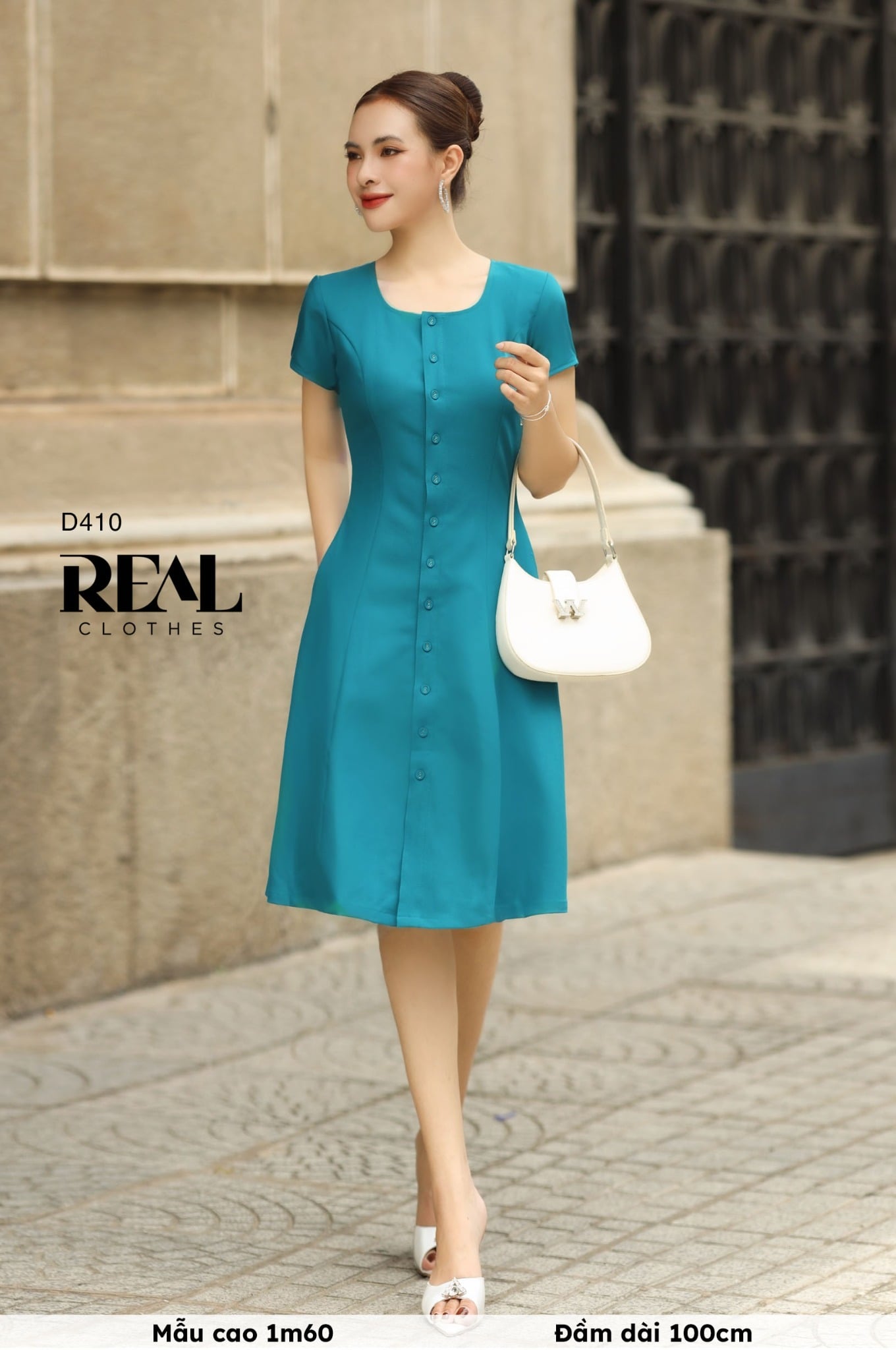 Đầm 8 mảnh cổ tròn XCV 100 SALE
