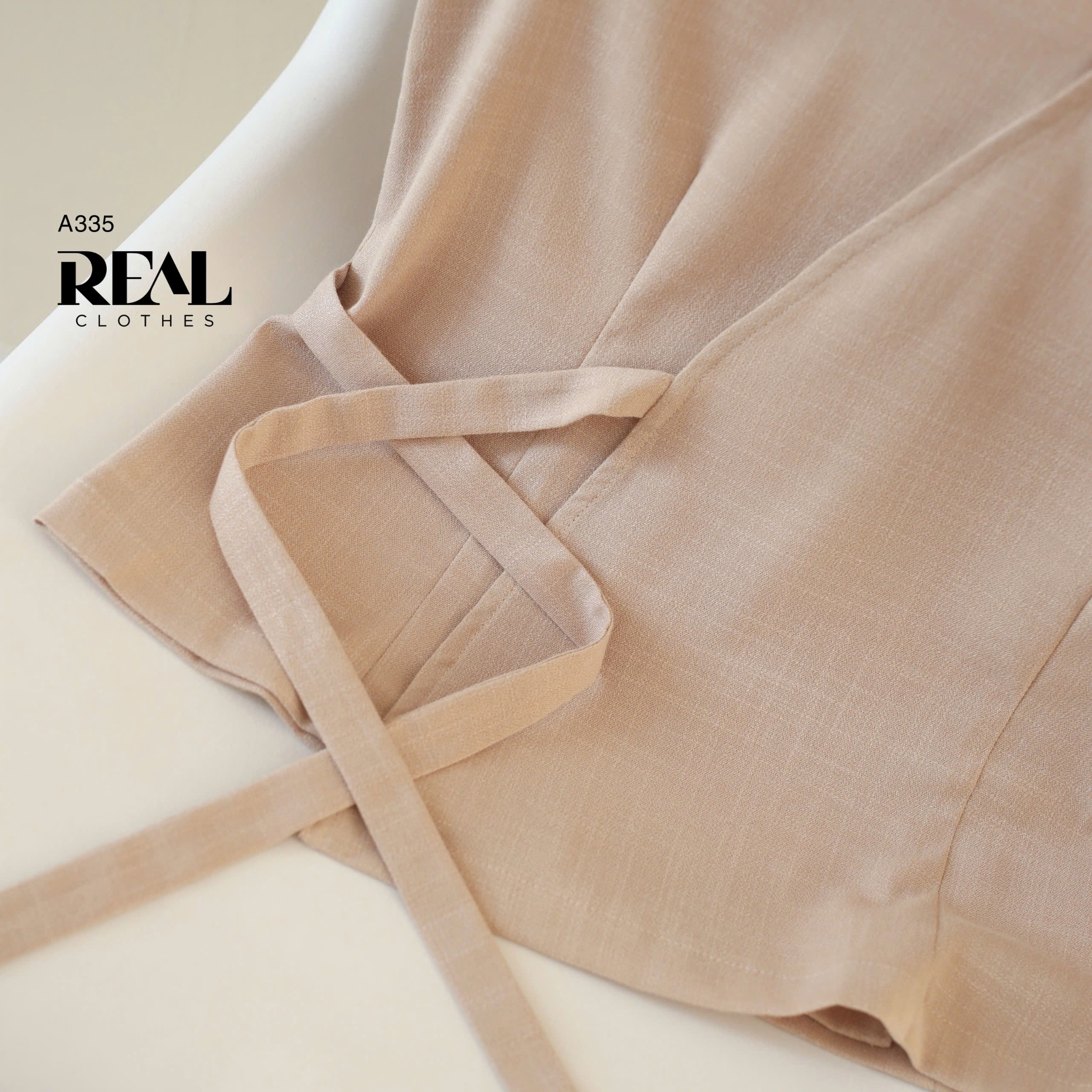 Áo Chéo Linen Bạc Xỉu