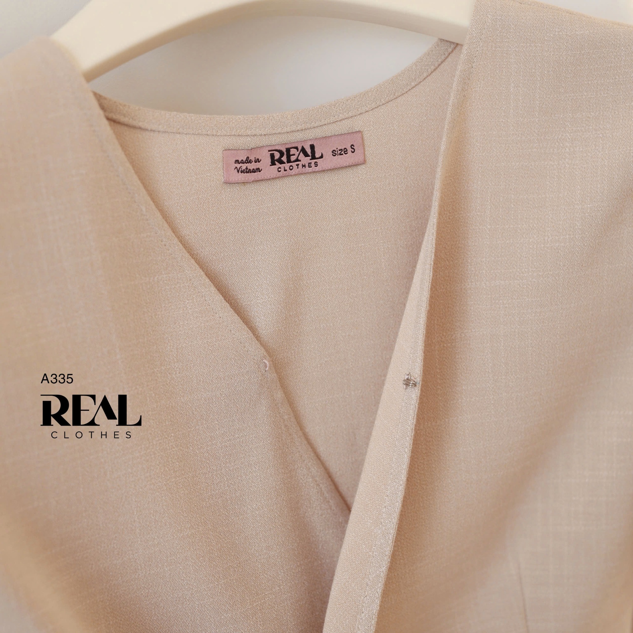 Áo Chéo Linen Bạc Xỉu