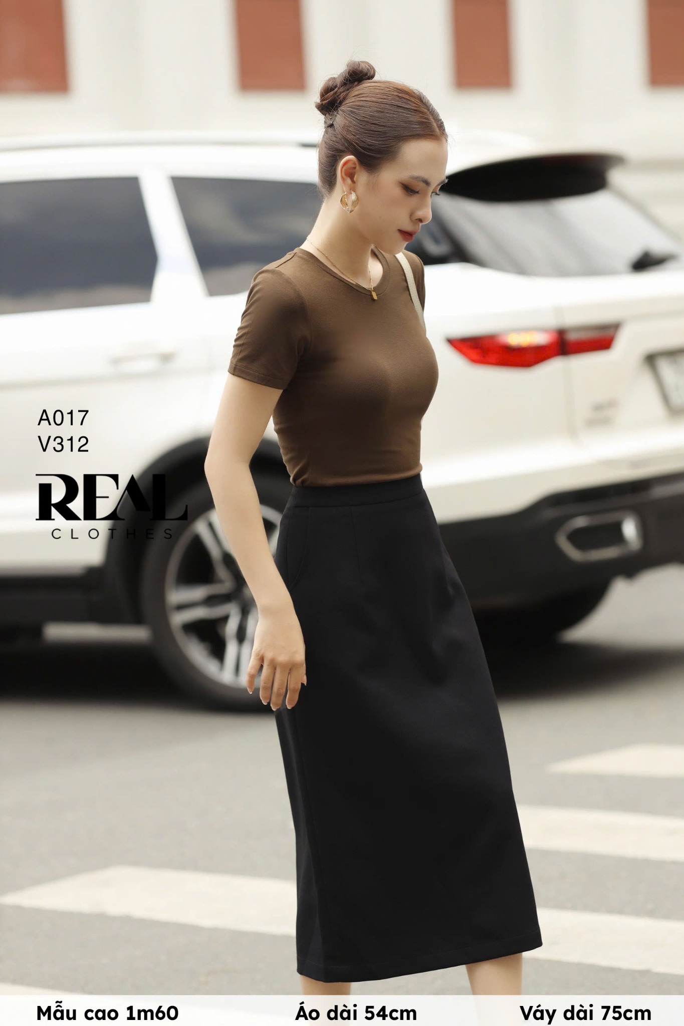 Áo babytee nâu rêu SALE