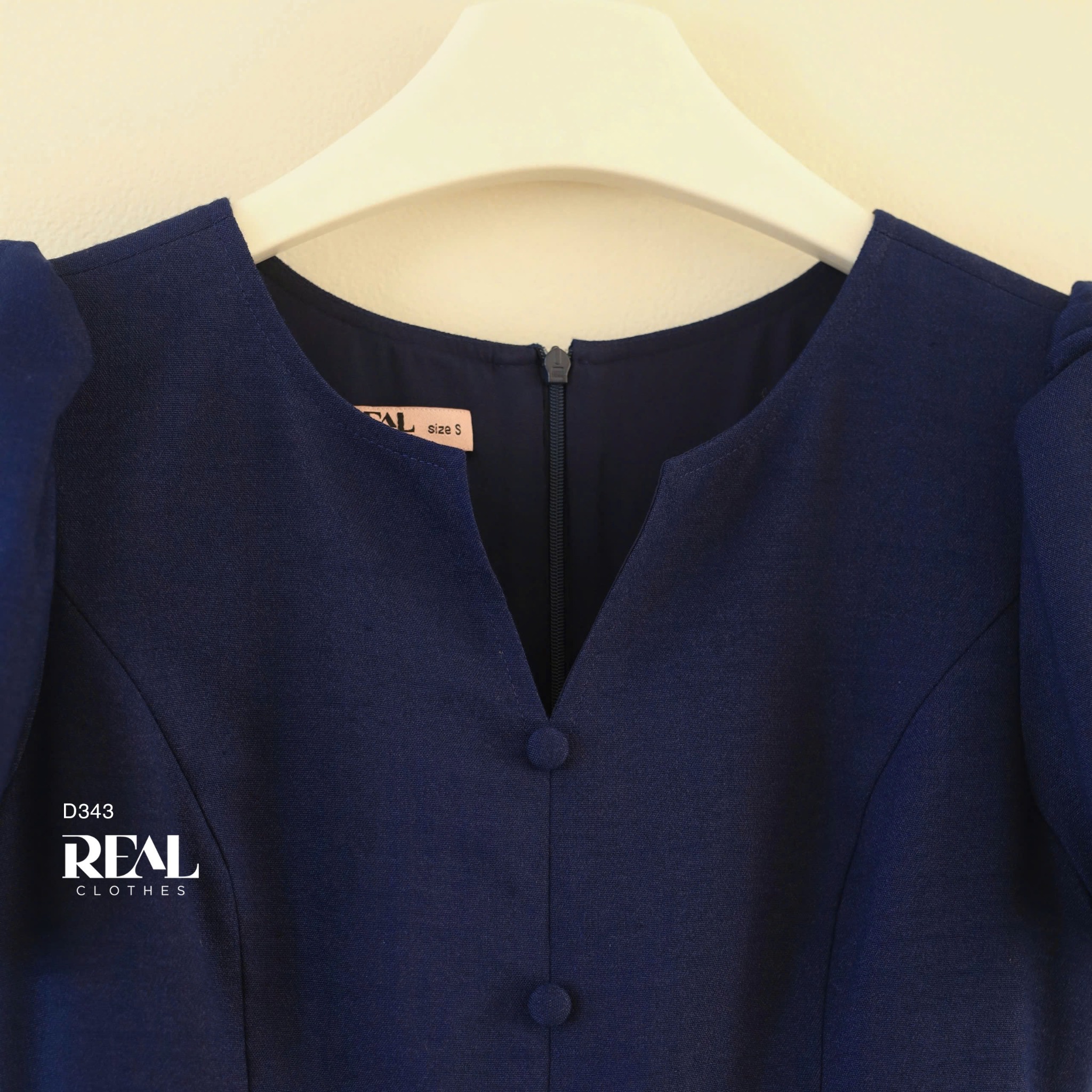 Đầm london linen navy