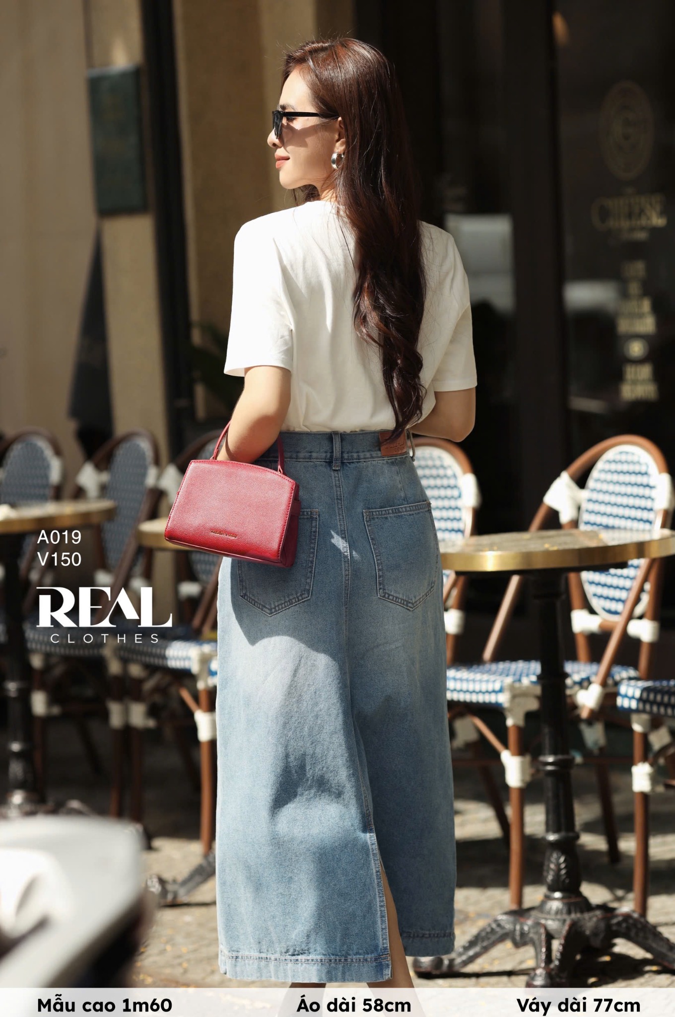 Áo thun cotton ROSE trắng SALE