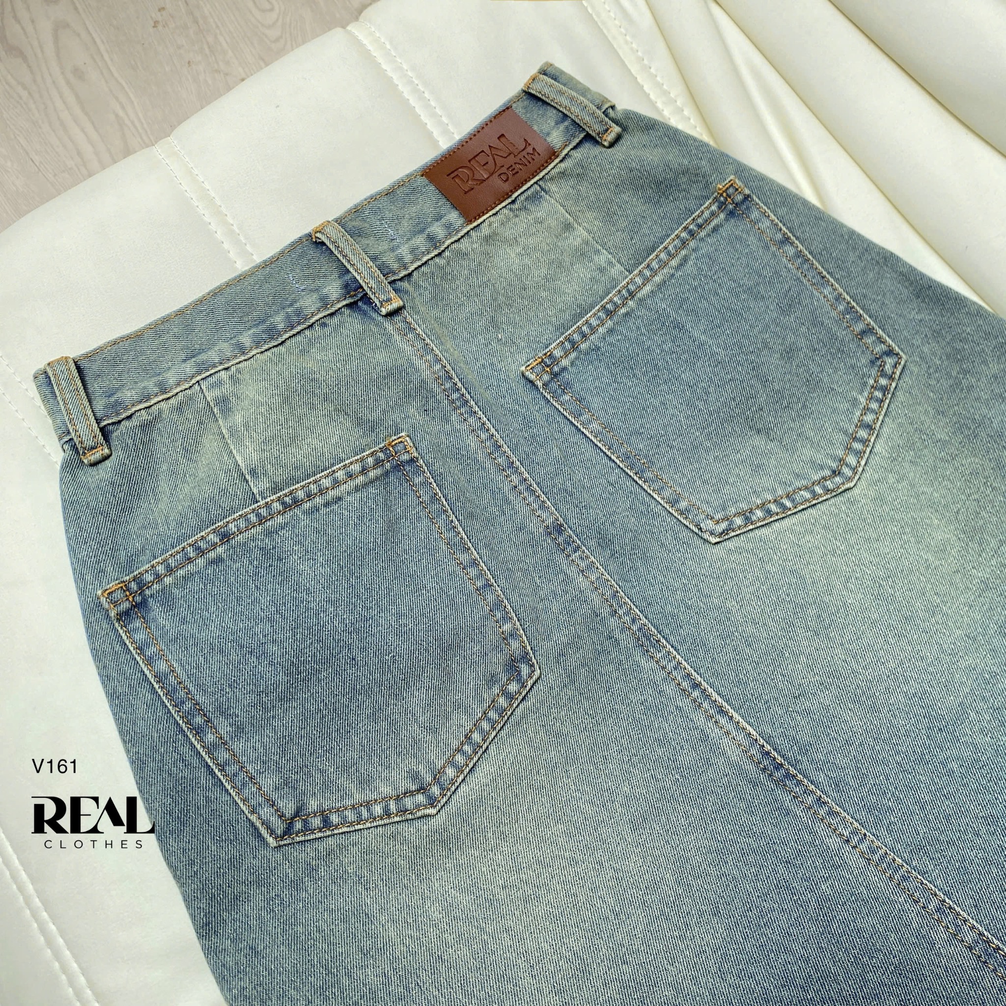 Váy Jeans ngắn xanh nhạt