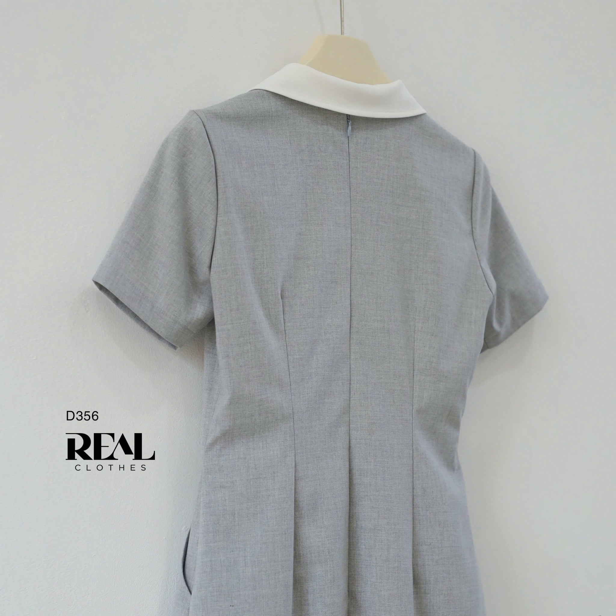 Đầm Zipper xám nhạt SALE