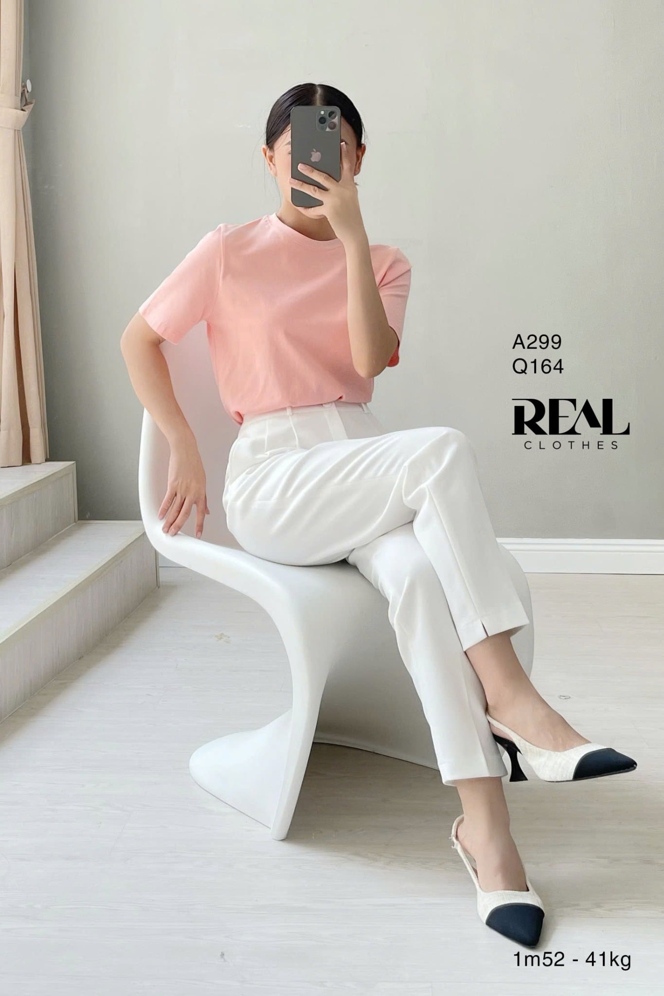 Quần lưng cao cindy trắng SALE