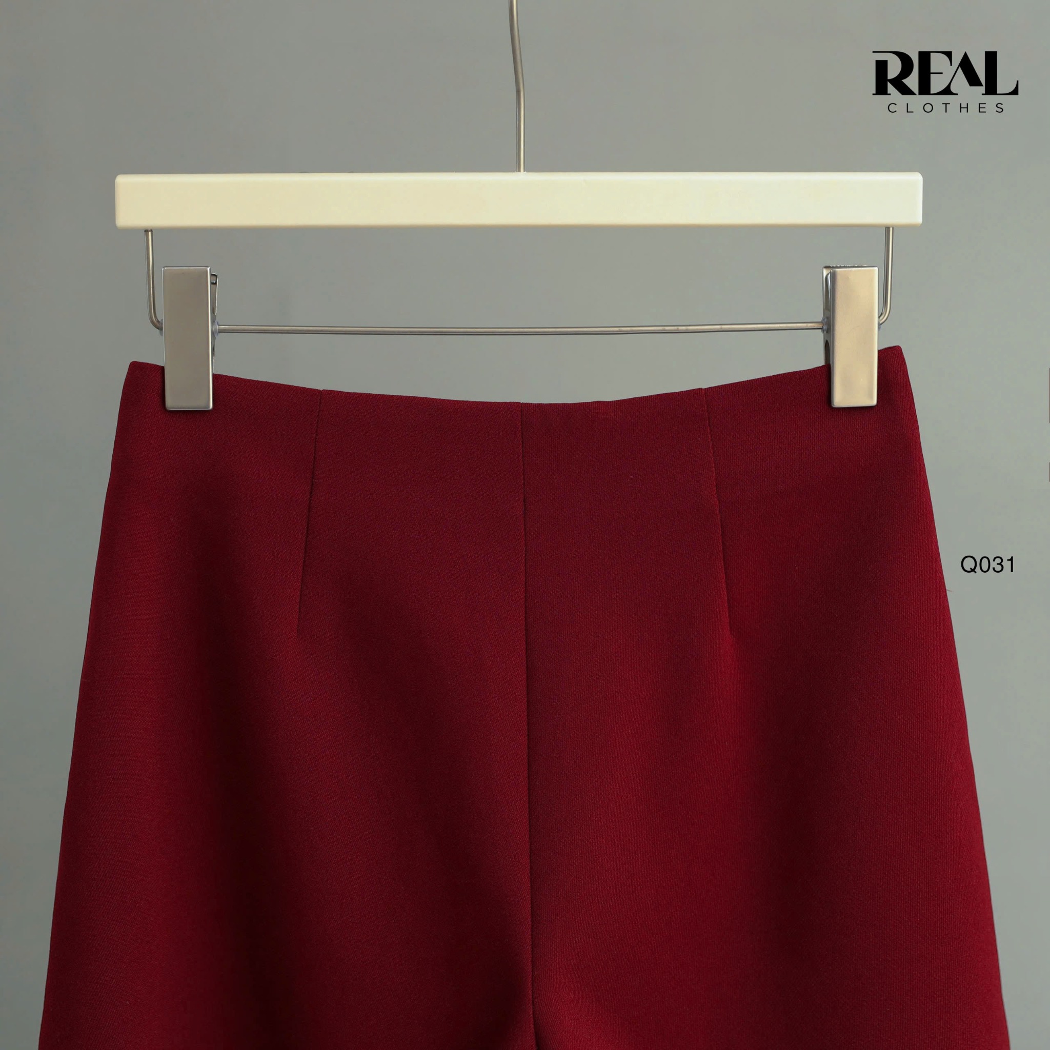 Quần suông cindy đỏ đô