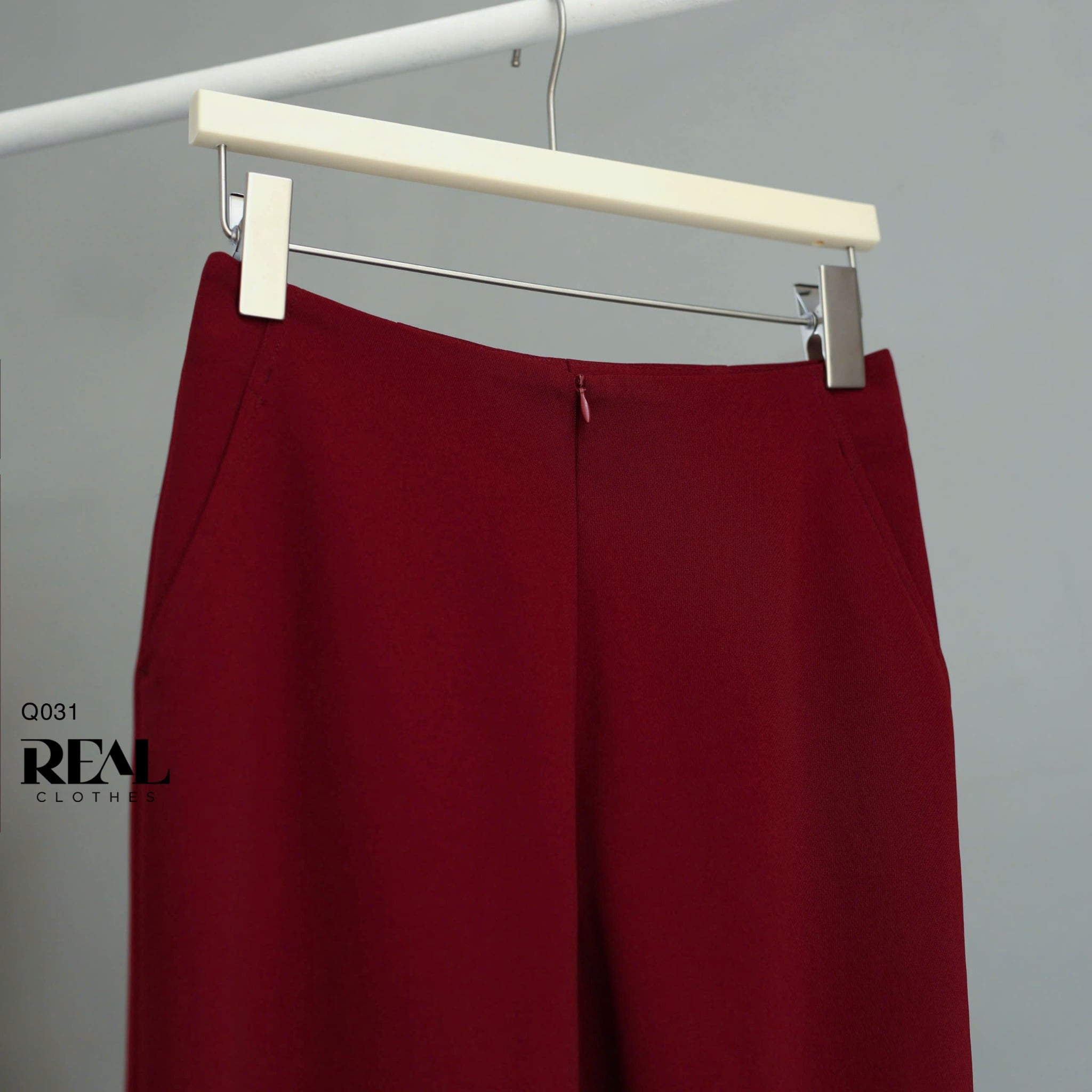 Quần suông cindy đỏ đô