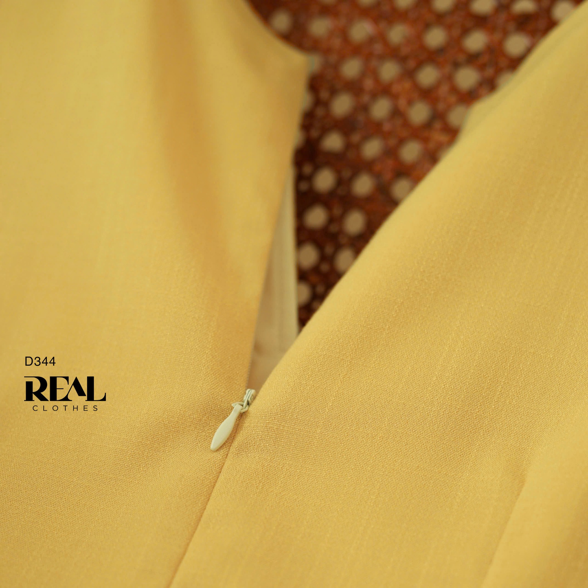 Đầm london linen vàng