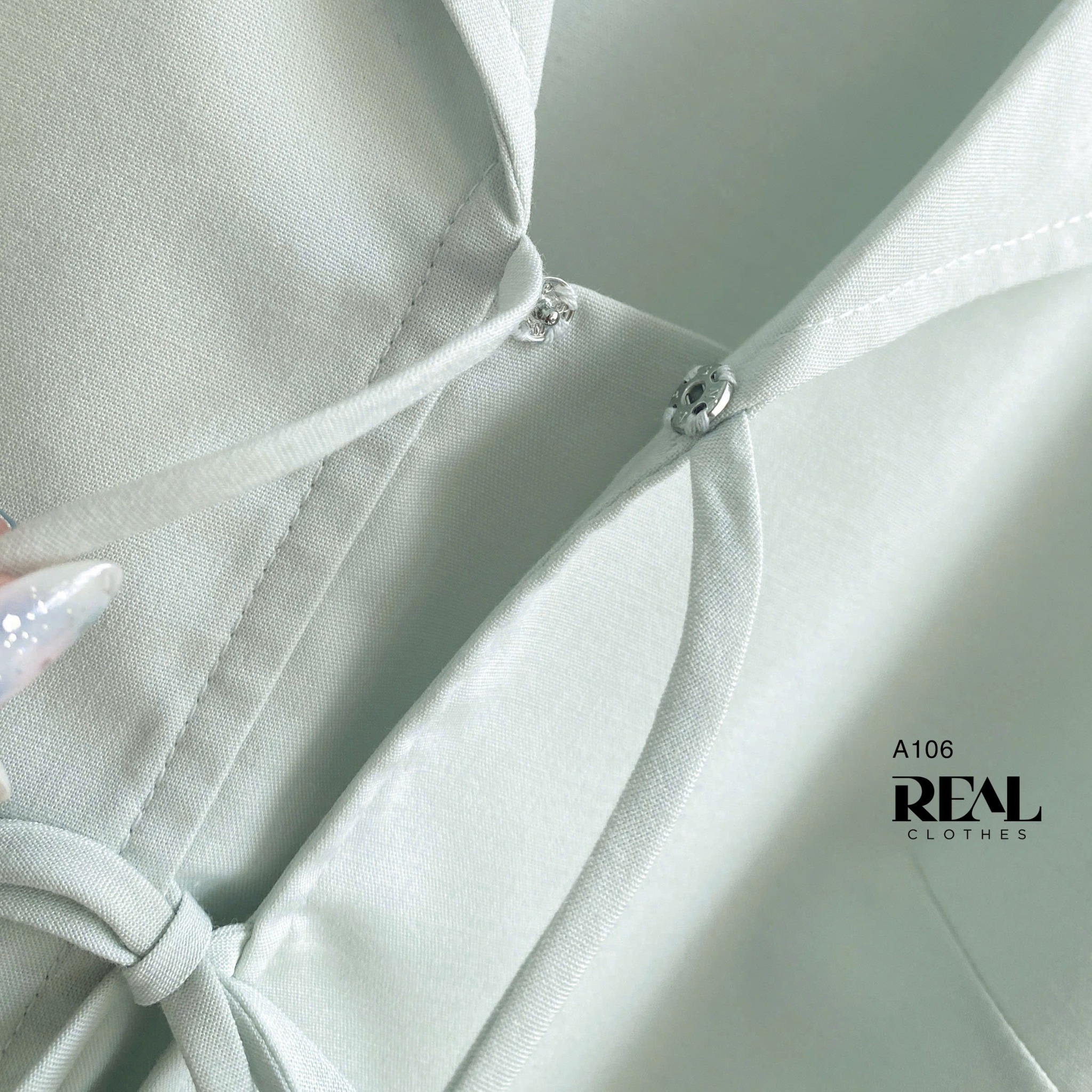 Áo nơ nhỏ mint FINAL SALE - size XS