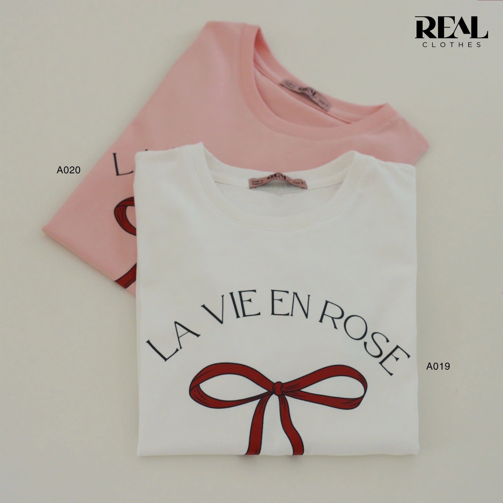 Áo thun cotton ROSE trắng SALE