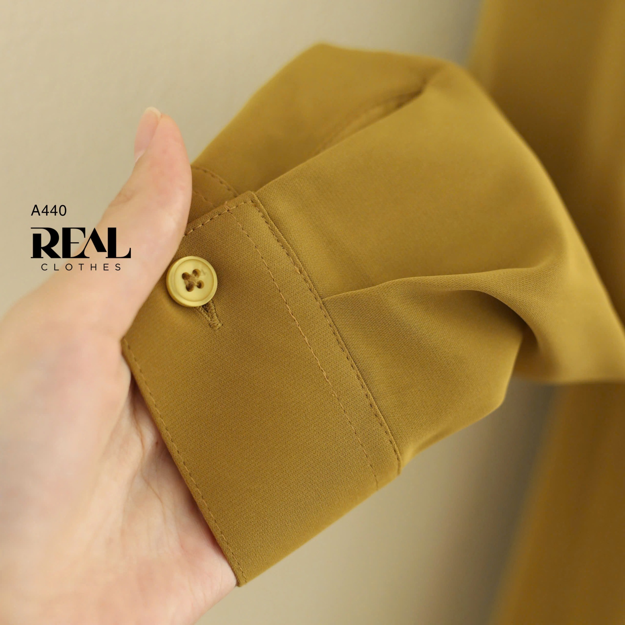 Sơ mi cổ mềm vàng bơ MỚI