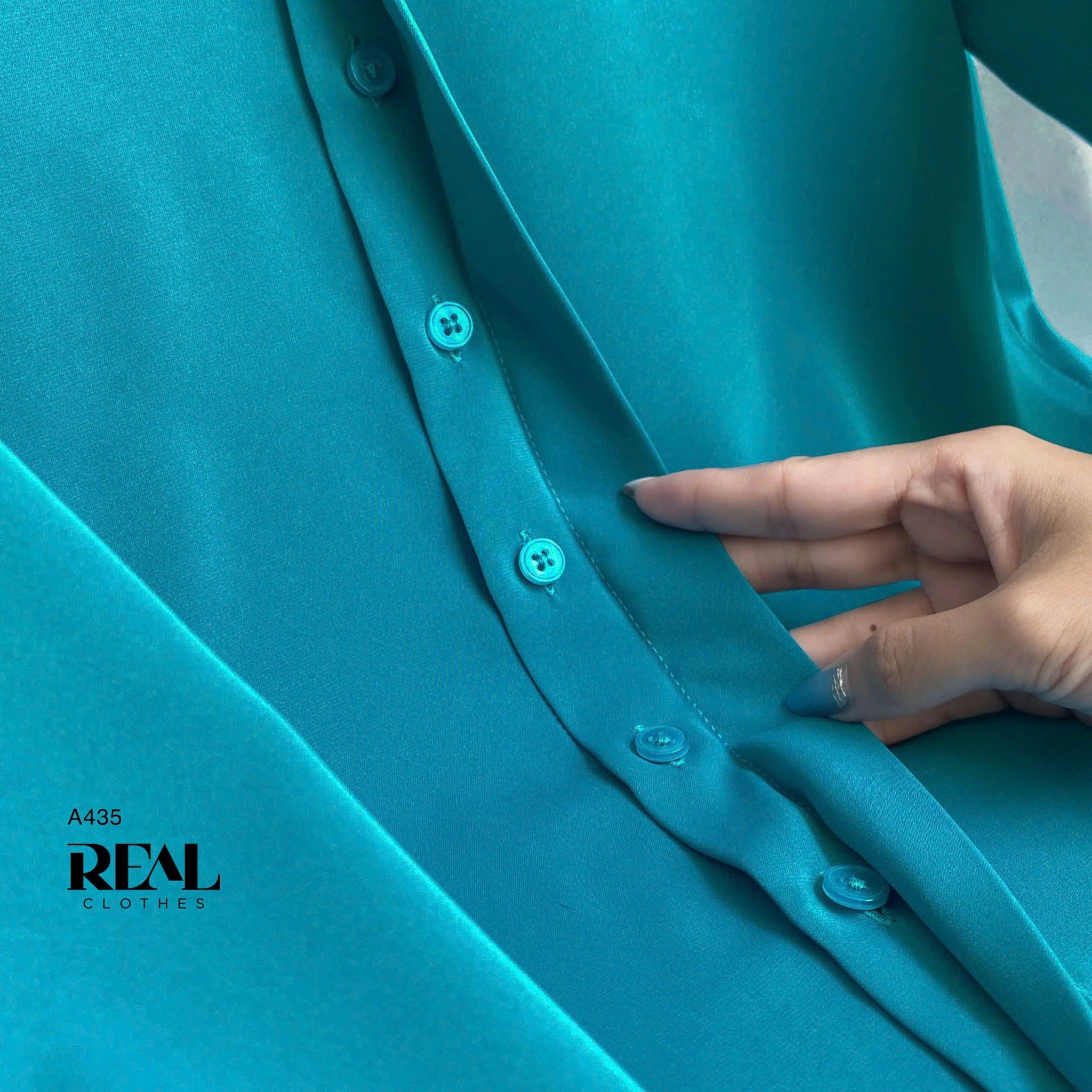 Sơ mi cổ mềm xanh cổ vịt MỚI