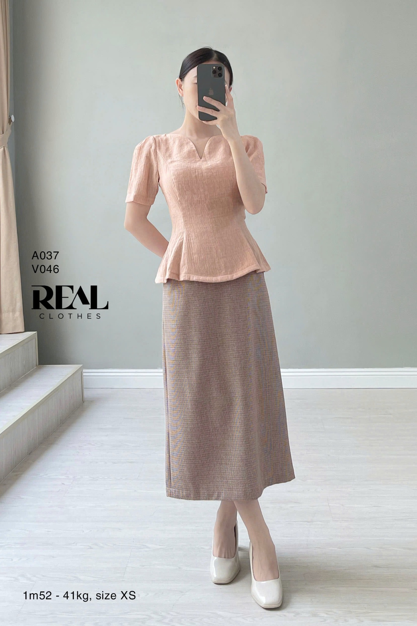 Áo Tina Hồng Ruốc