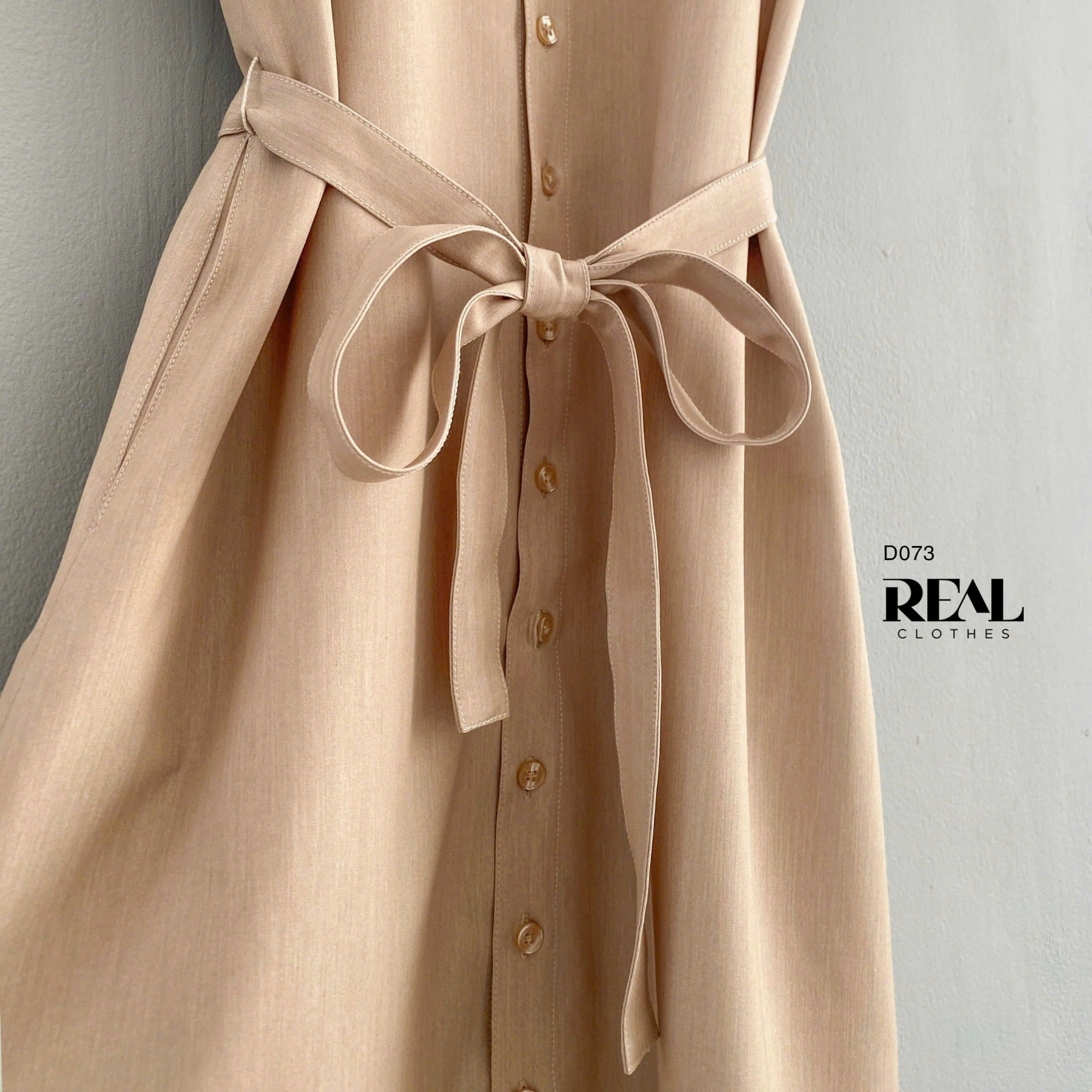 Đầm sơ mi Jeans lụa cà phê sữa SALE