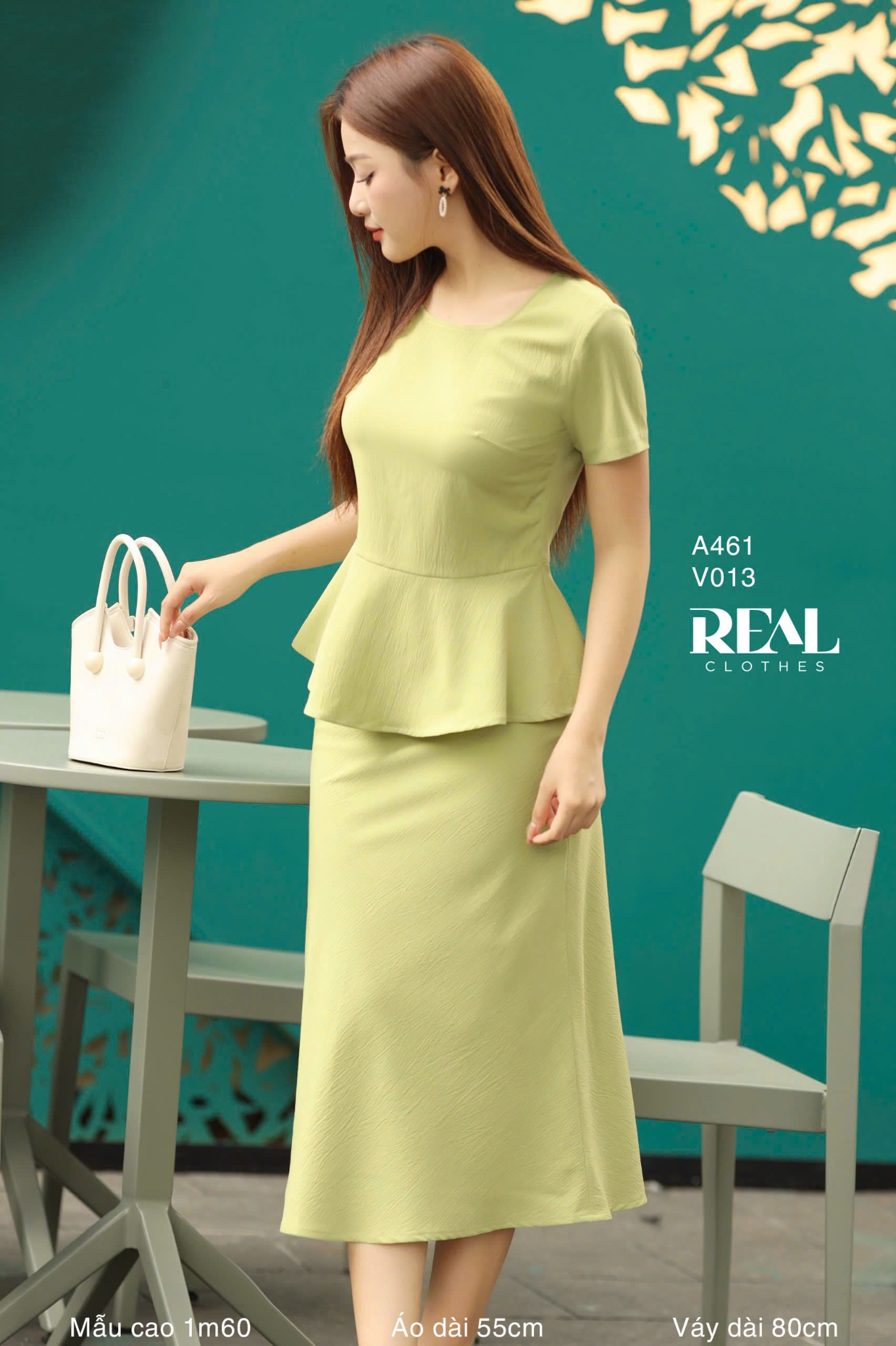 Váy Milan xanh bơ SALE