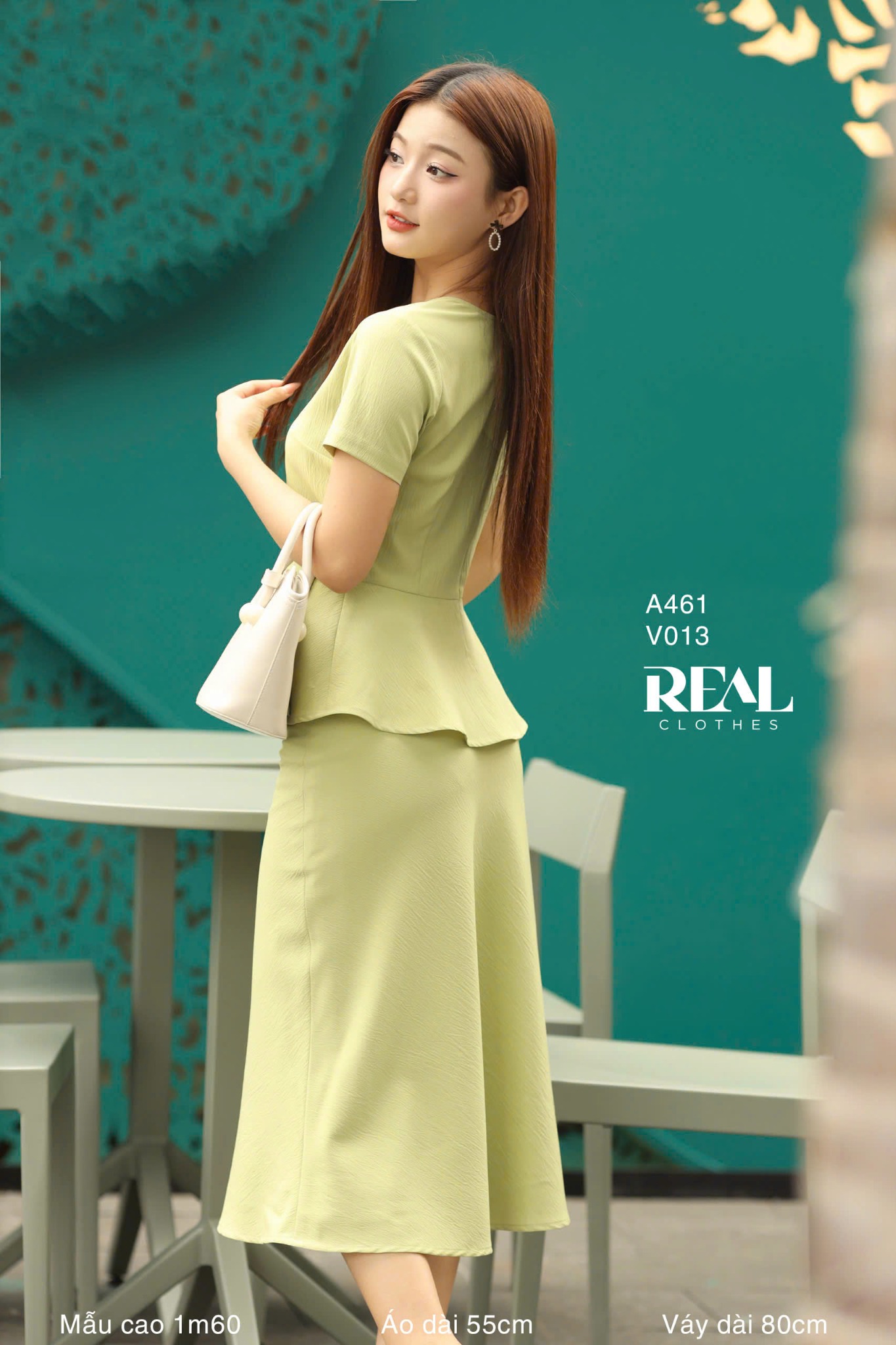 Váy Milan xanh bơ SALE