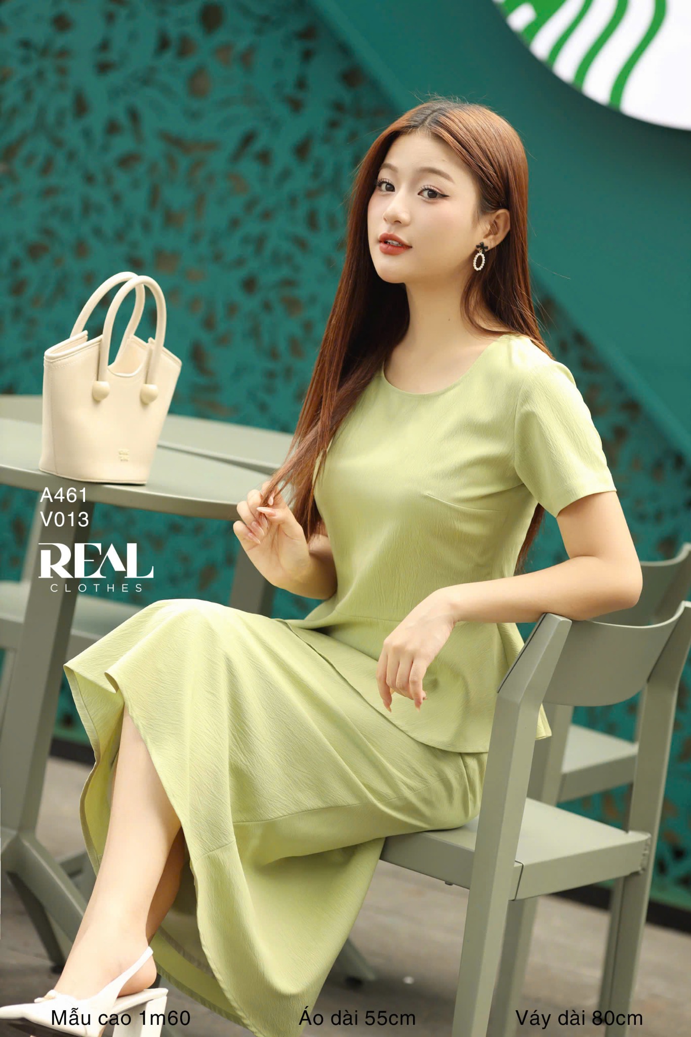 Váy Milan xanh bơ SALE