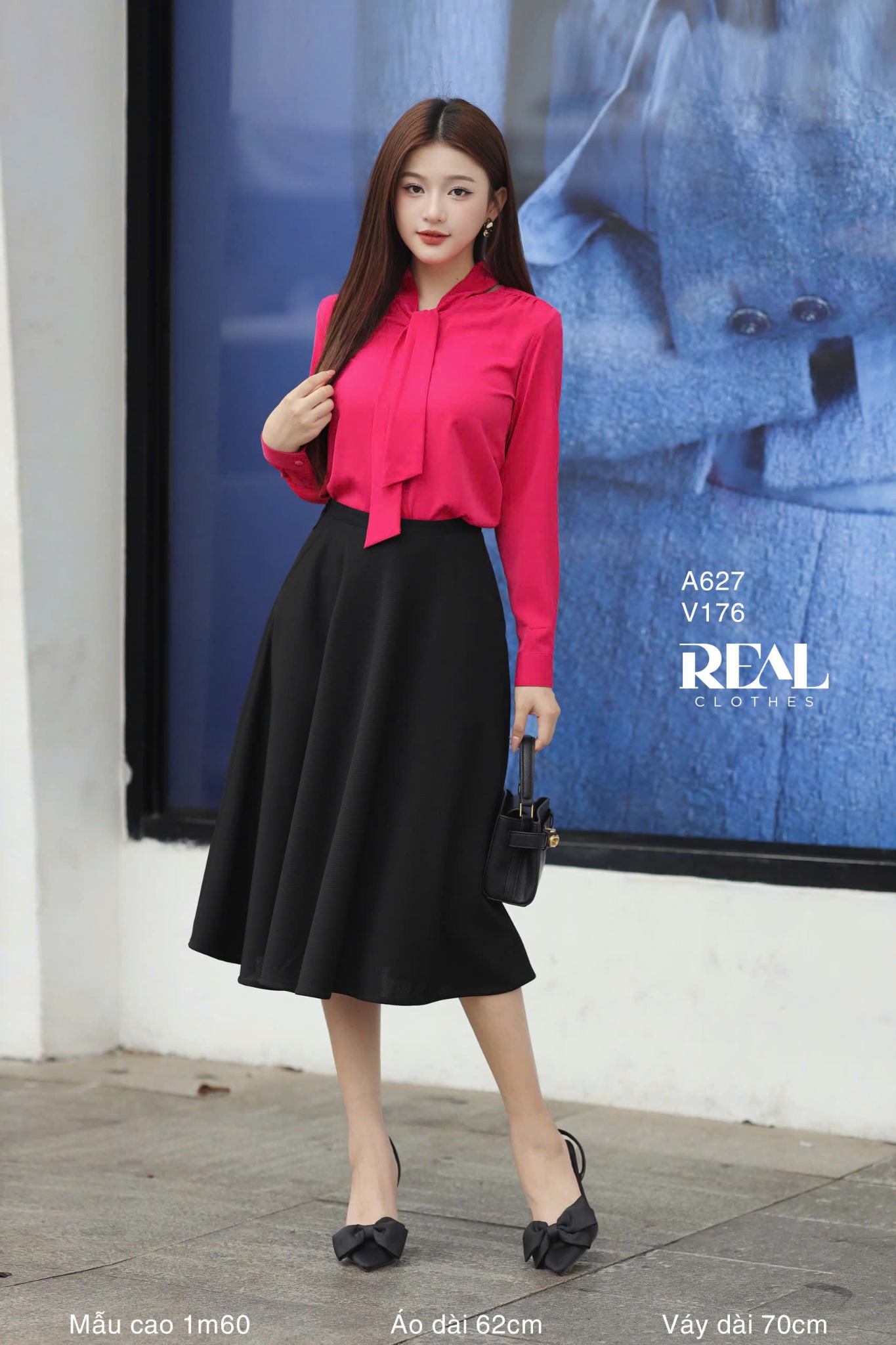 Áo Cà Vạt Hồng Sen