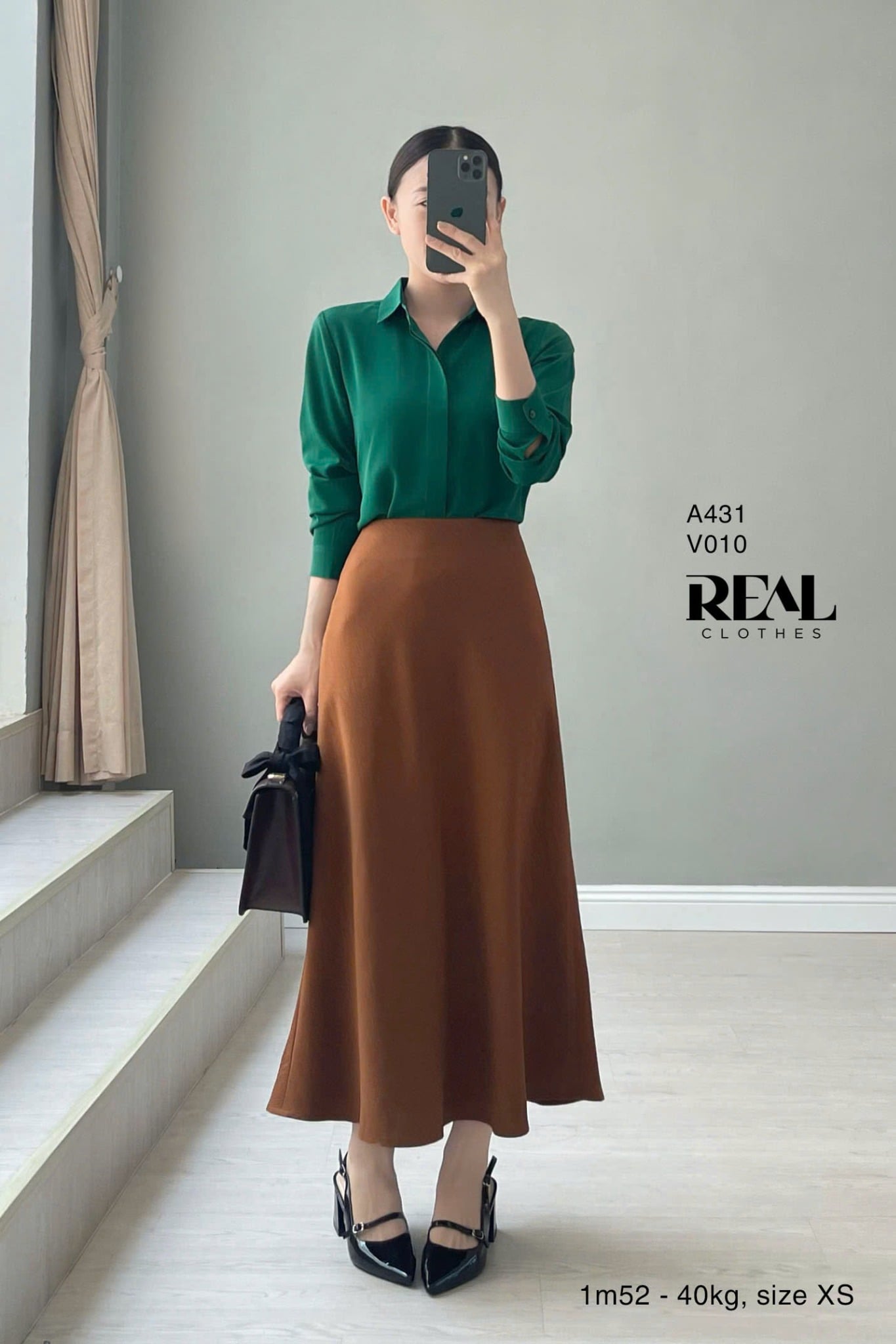 Váy Milan nâu SALE