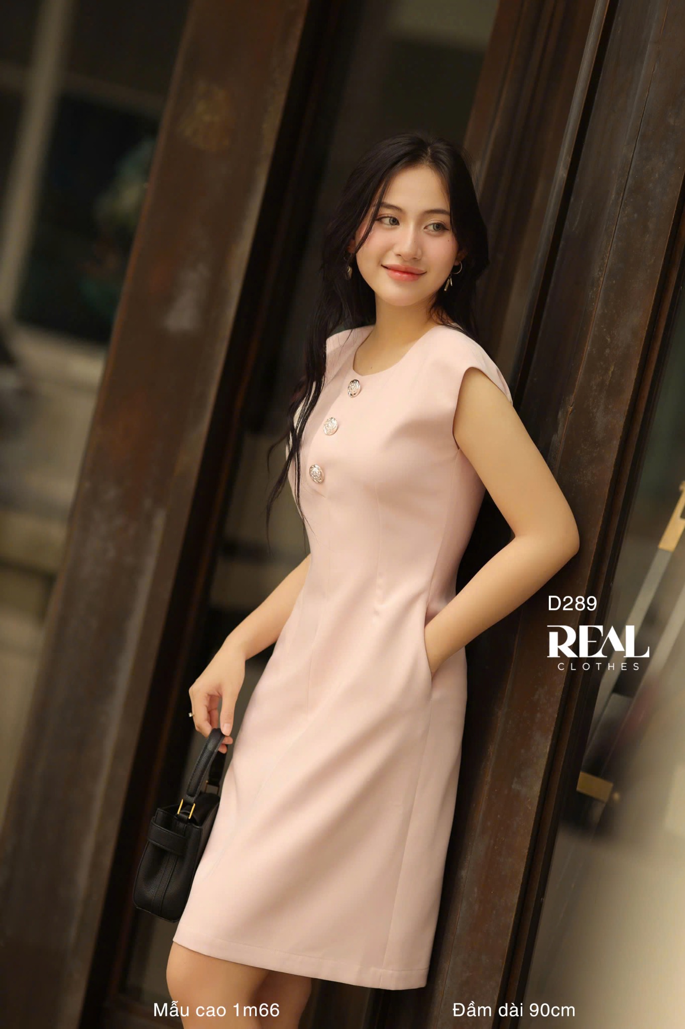 Đầm Hailey Hồng Nhạt