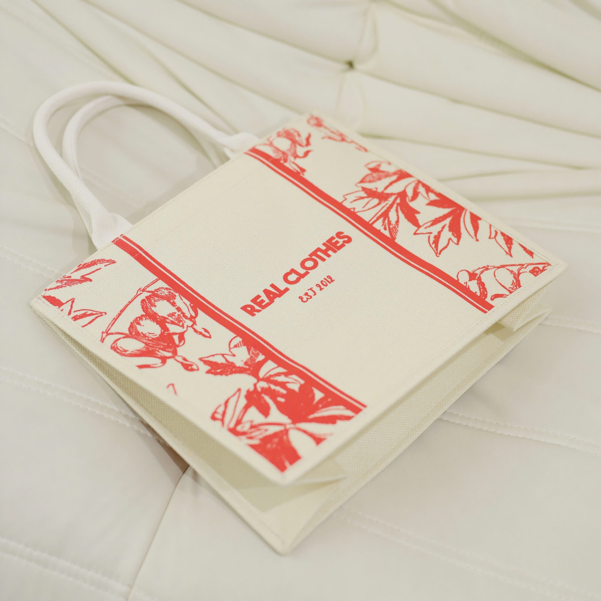 Túi cói sọc REAL