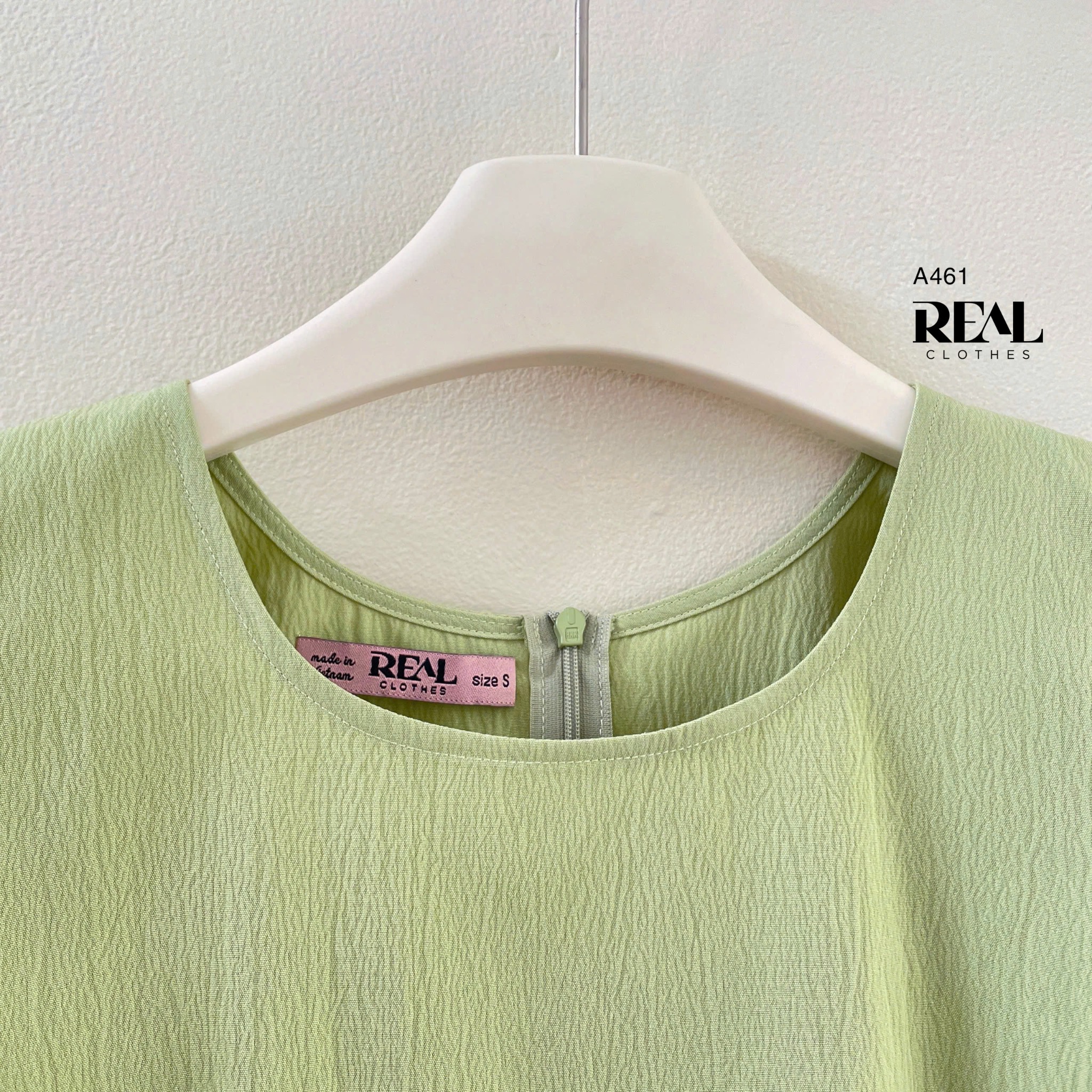 Áo peplum tay đủ xanh bơ SALE