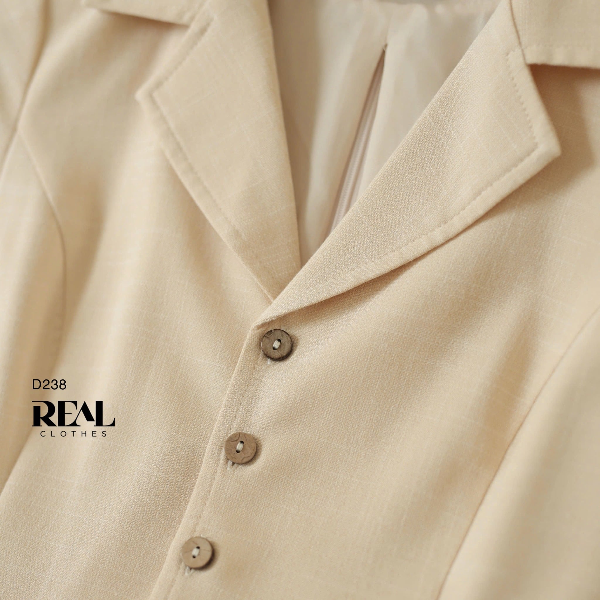 Đầm cổ ve tay đủ nude