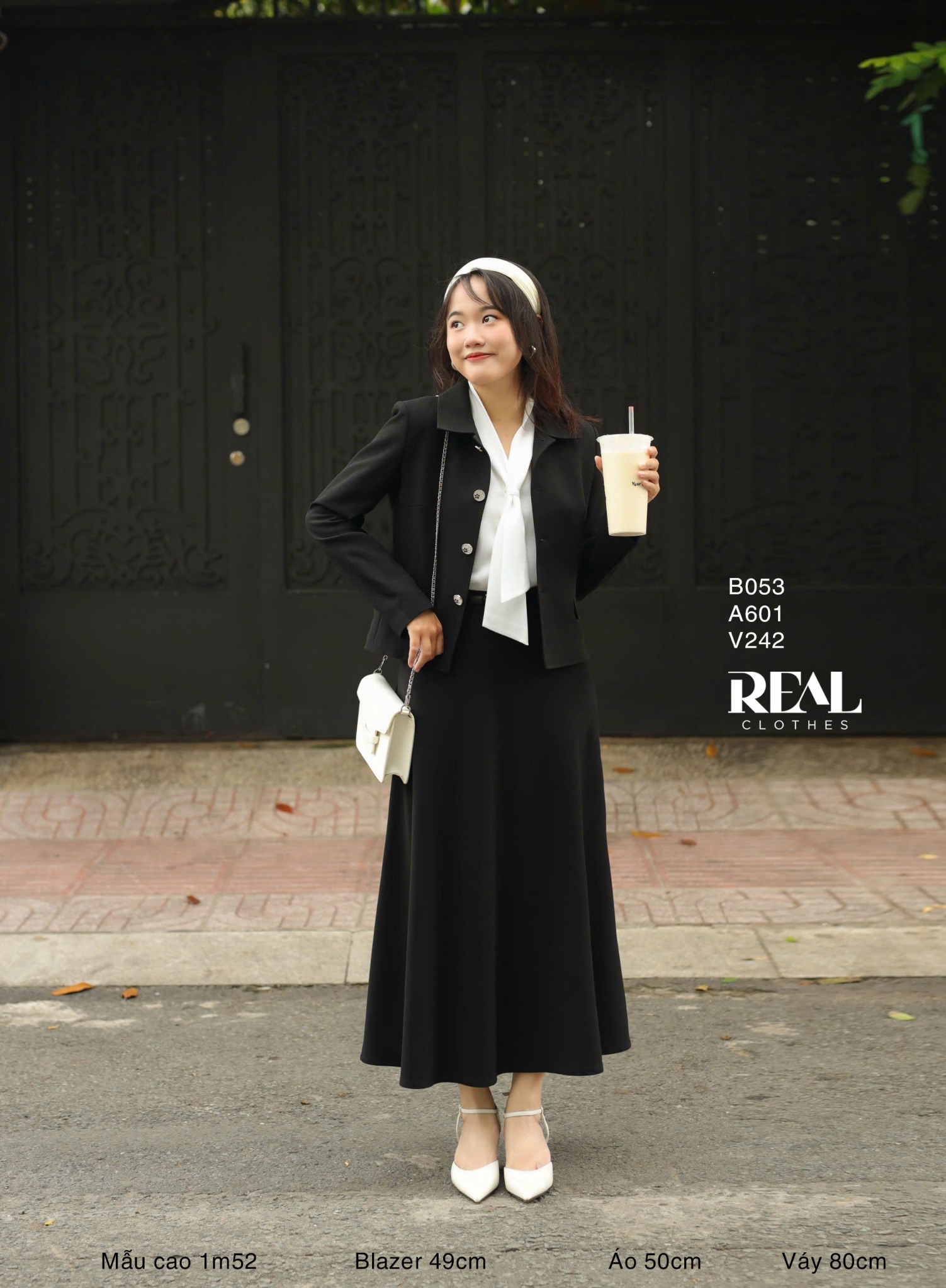 Váy Fuji thun đen SALE - size XS