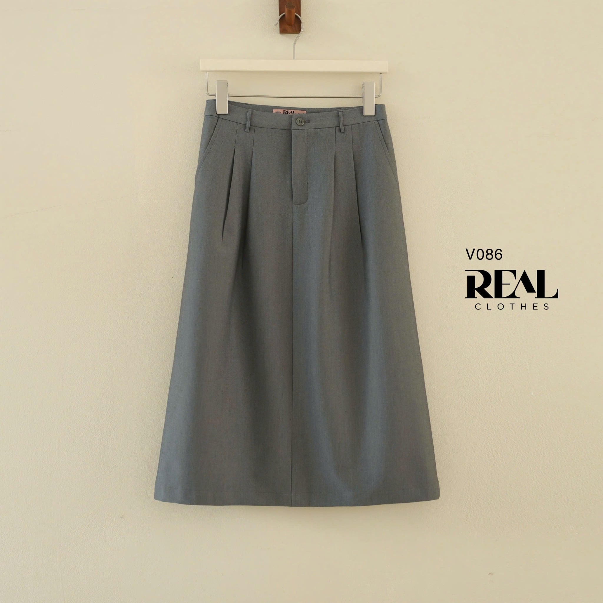 Váy 2 xếp xám SALE - size M