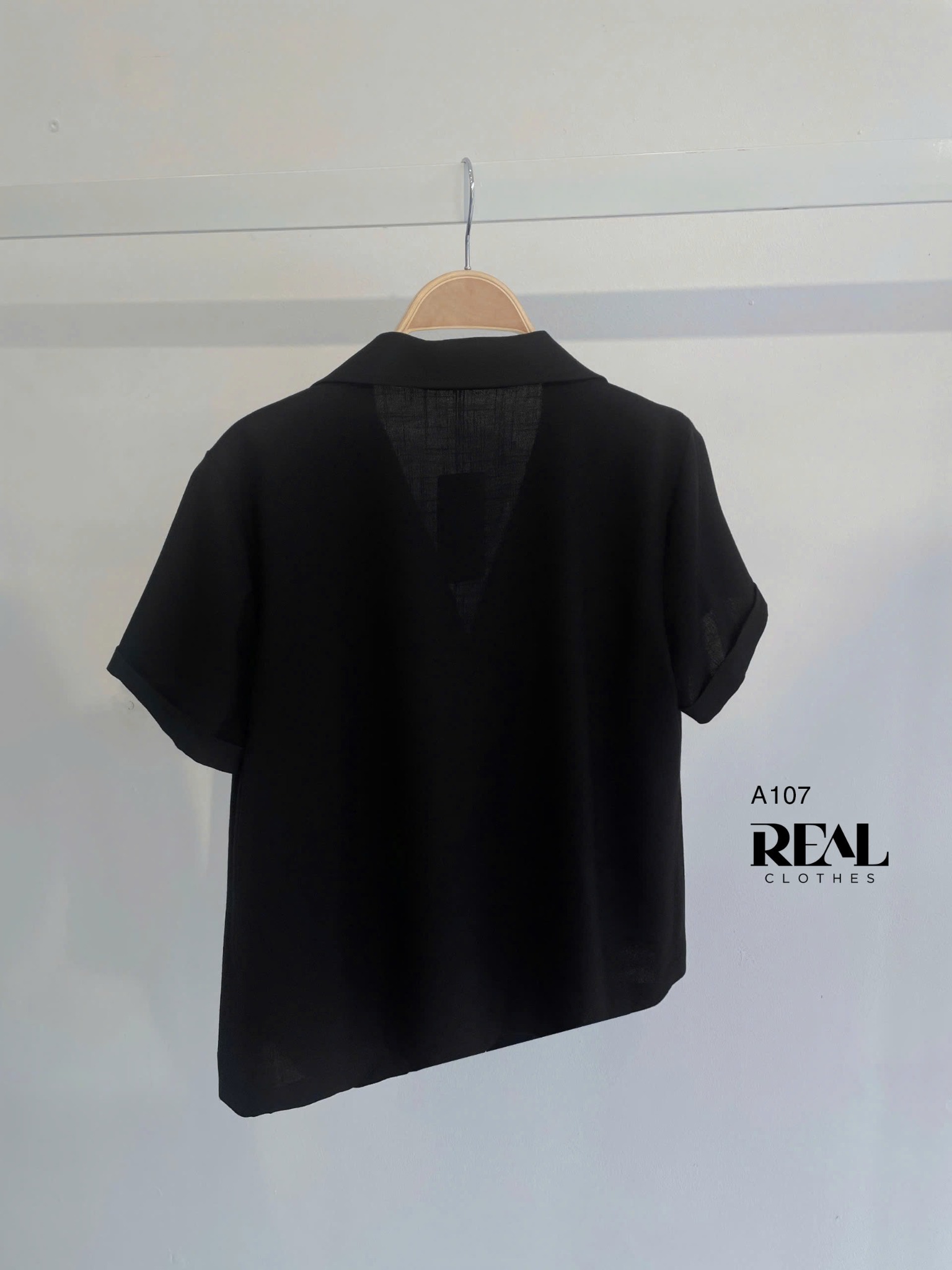 Áo nơ nhỏ đen FINAL SALE - size XS