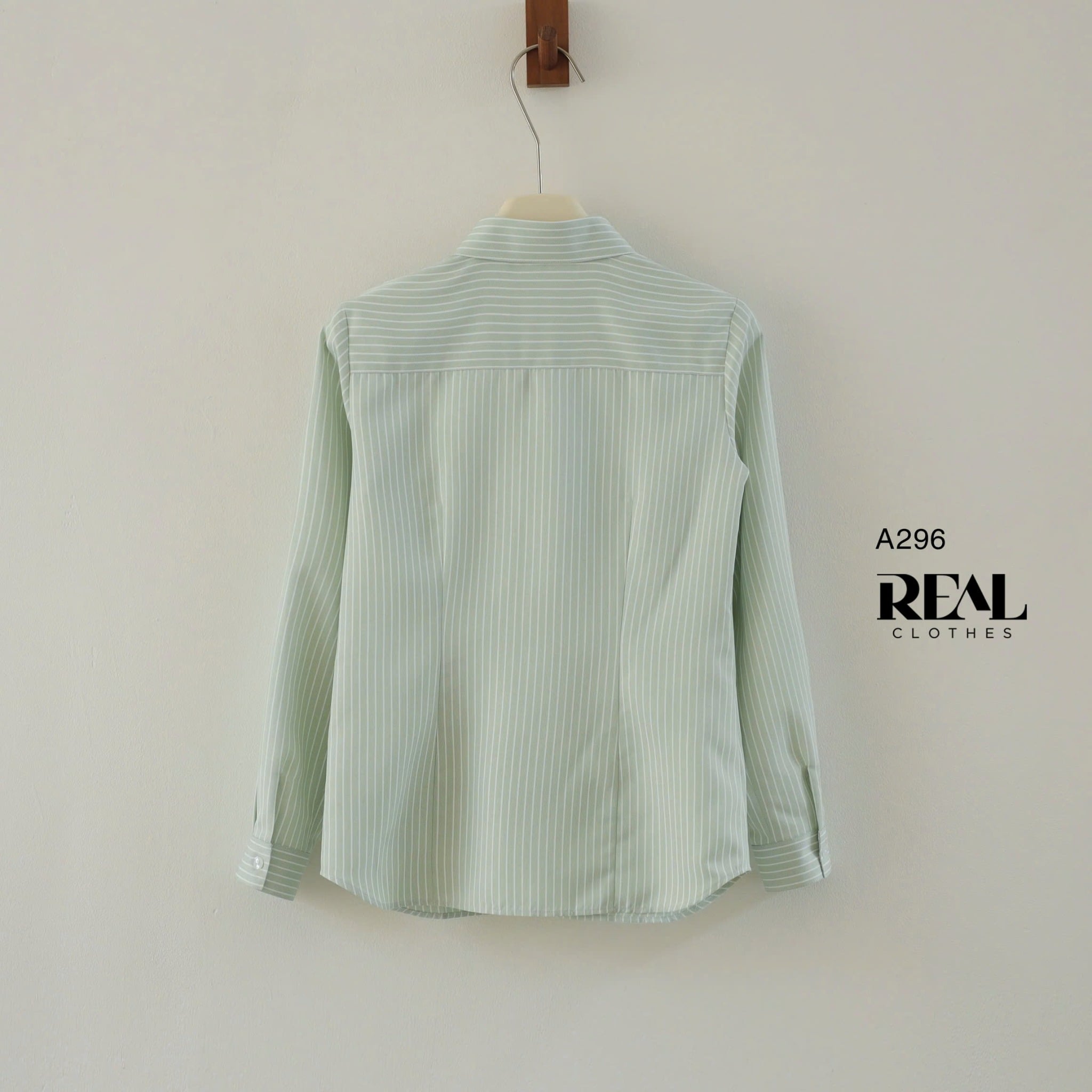 Sơ mi túi sọc mint
