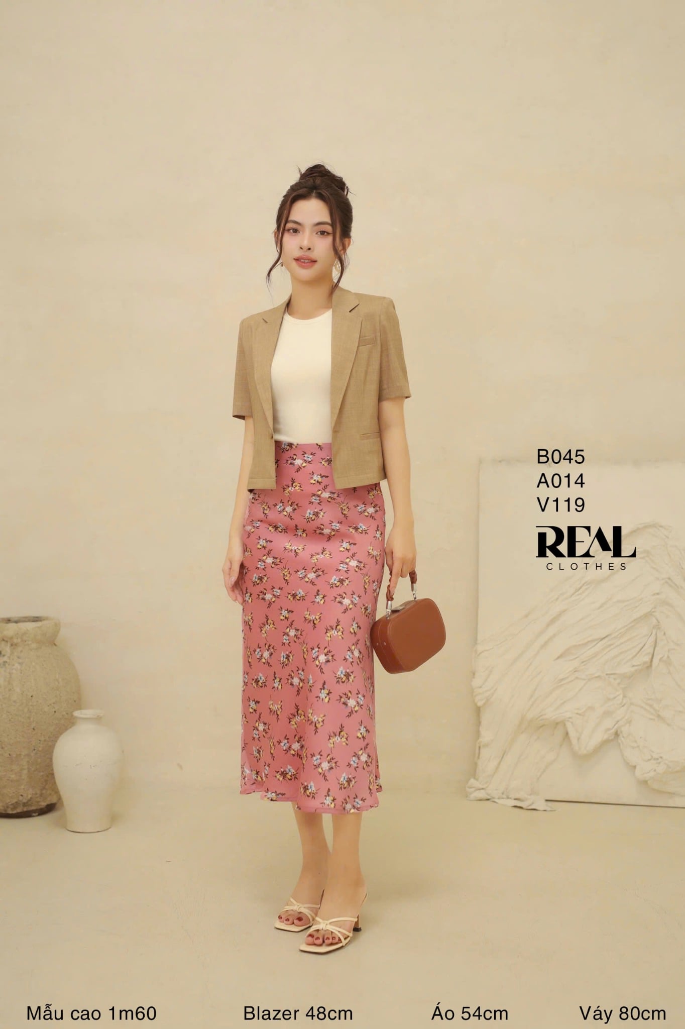 Váy Milan hoa hồng SALE