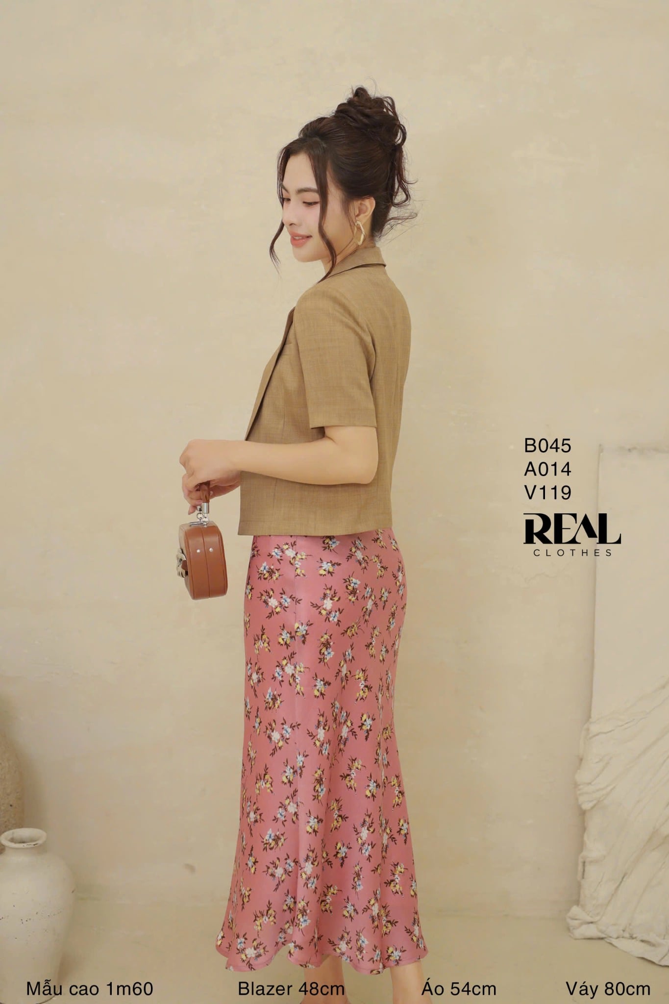 Váy Milan hoa hồng SALE