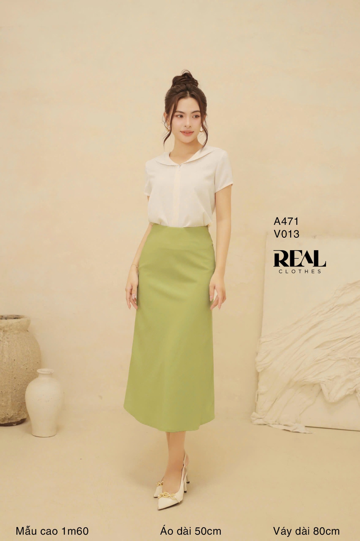 Váy Milan xanh bơ SALE