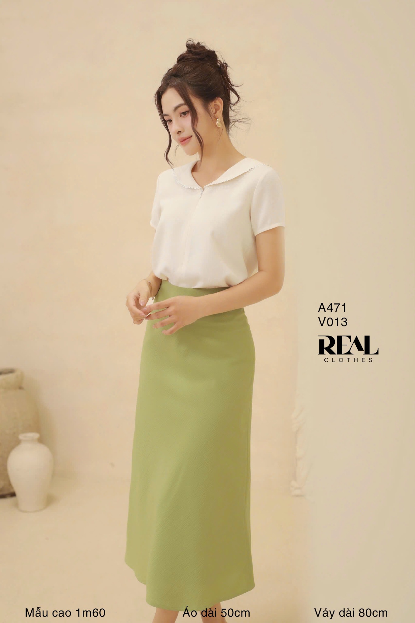 Váy Milan xanh bơ SALE