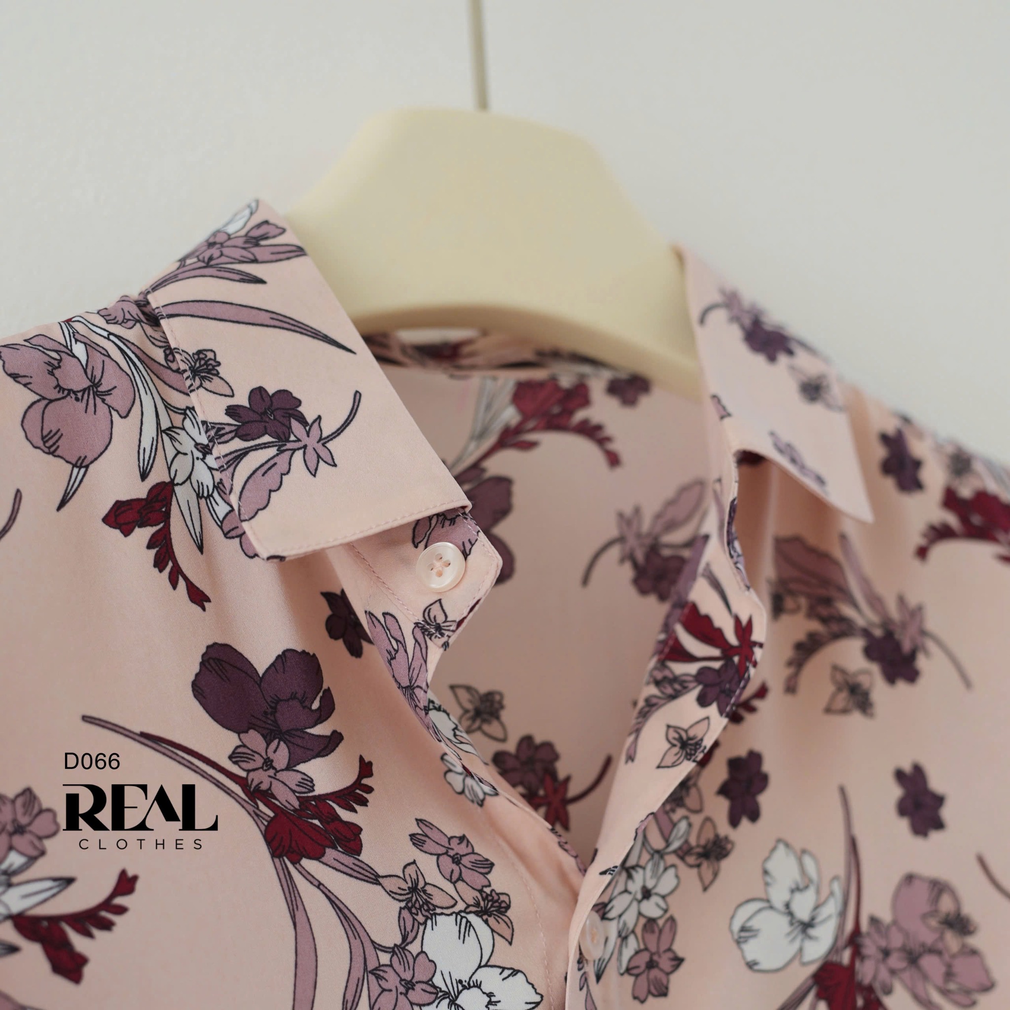 Đầm sơ mi hoa tím SALE