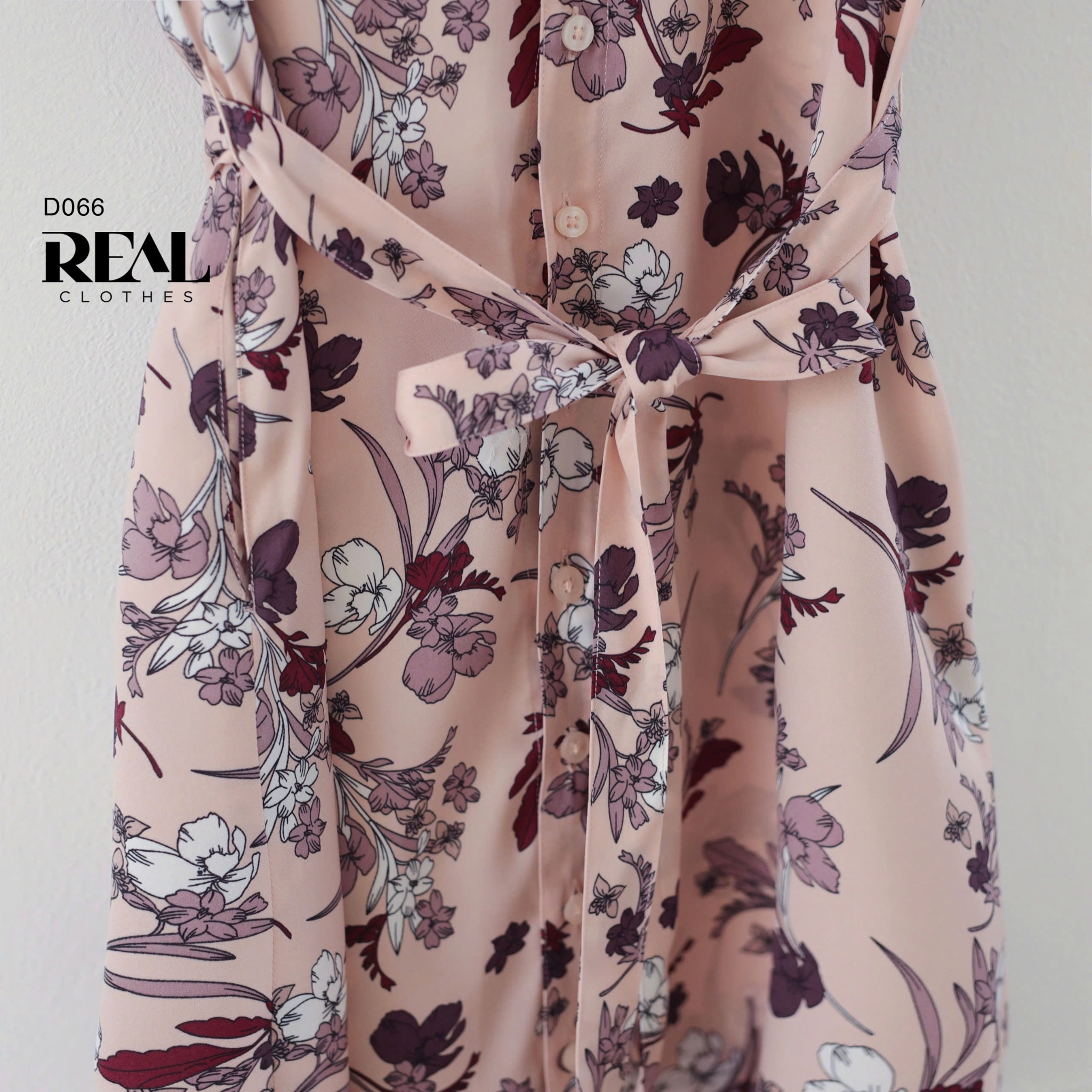 Đầm sơ mi hoa tím SALE