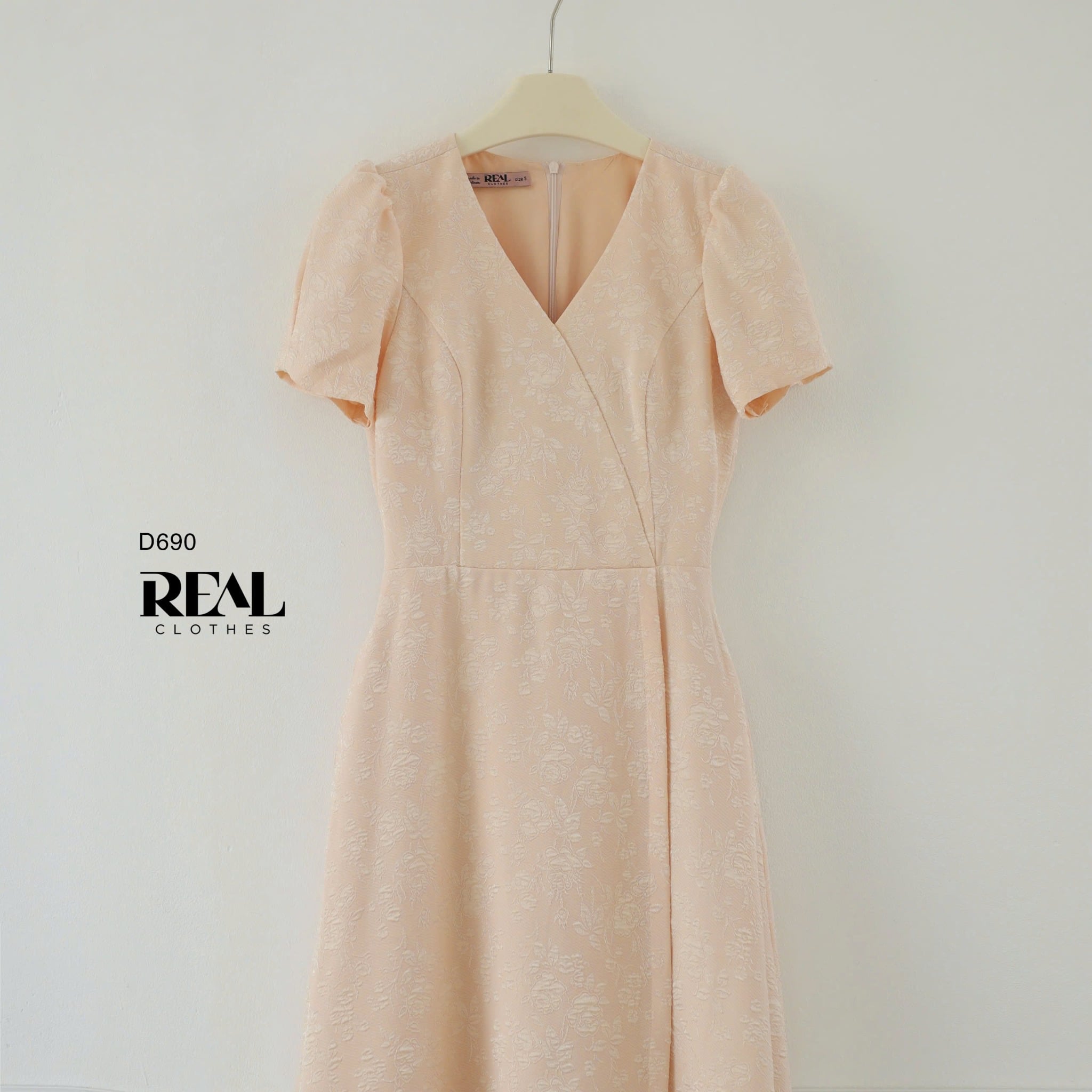 Đầm Kyo gấm cam SALE