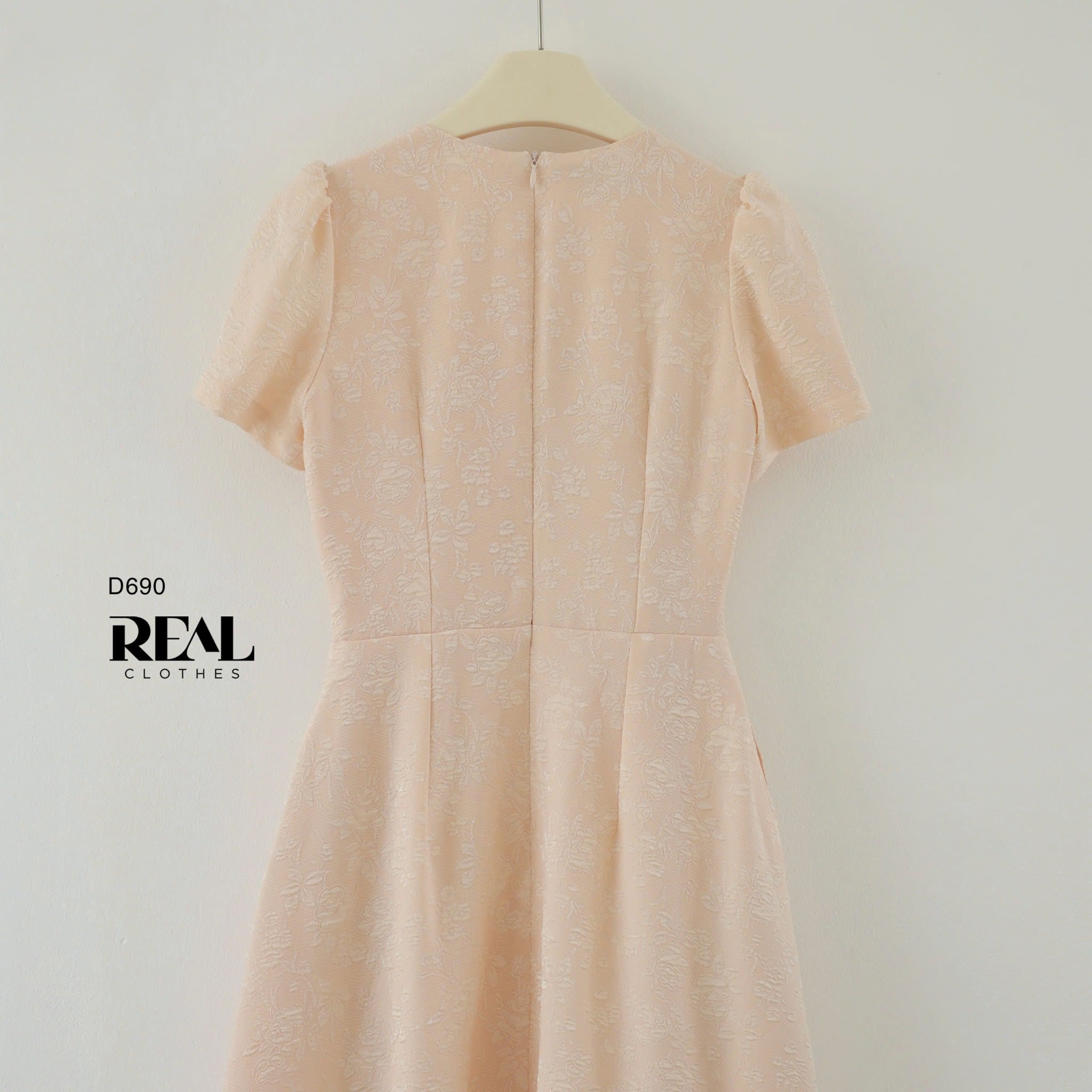 Đầm Kyo gấm cam SALE