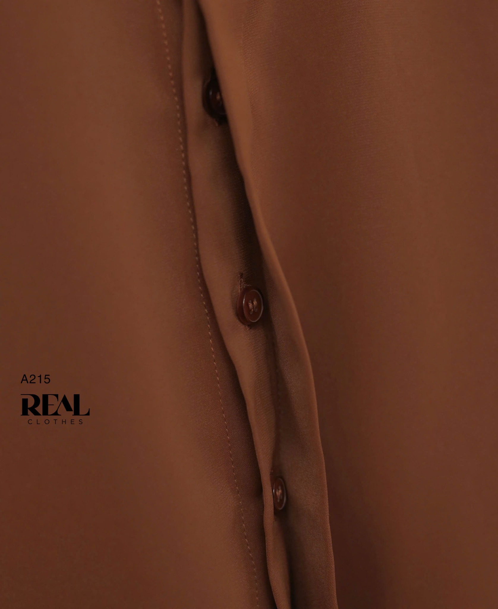 Sơ mi cổ mềm nâu