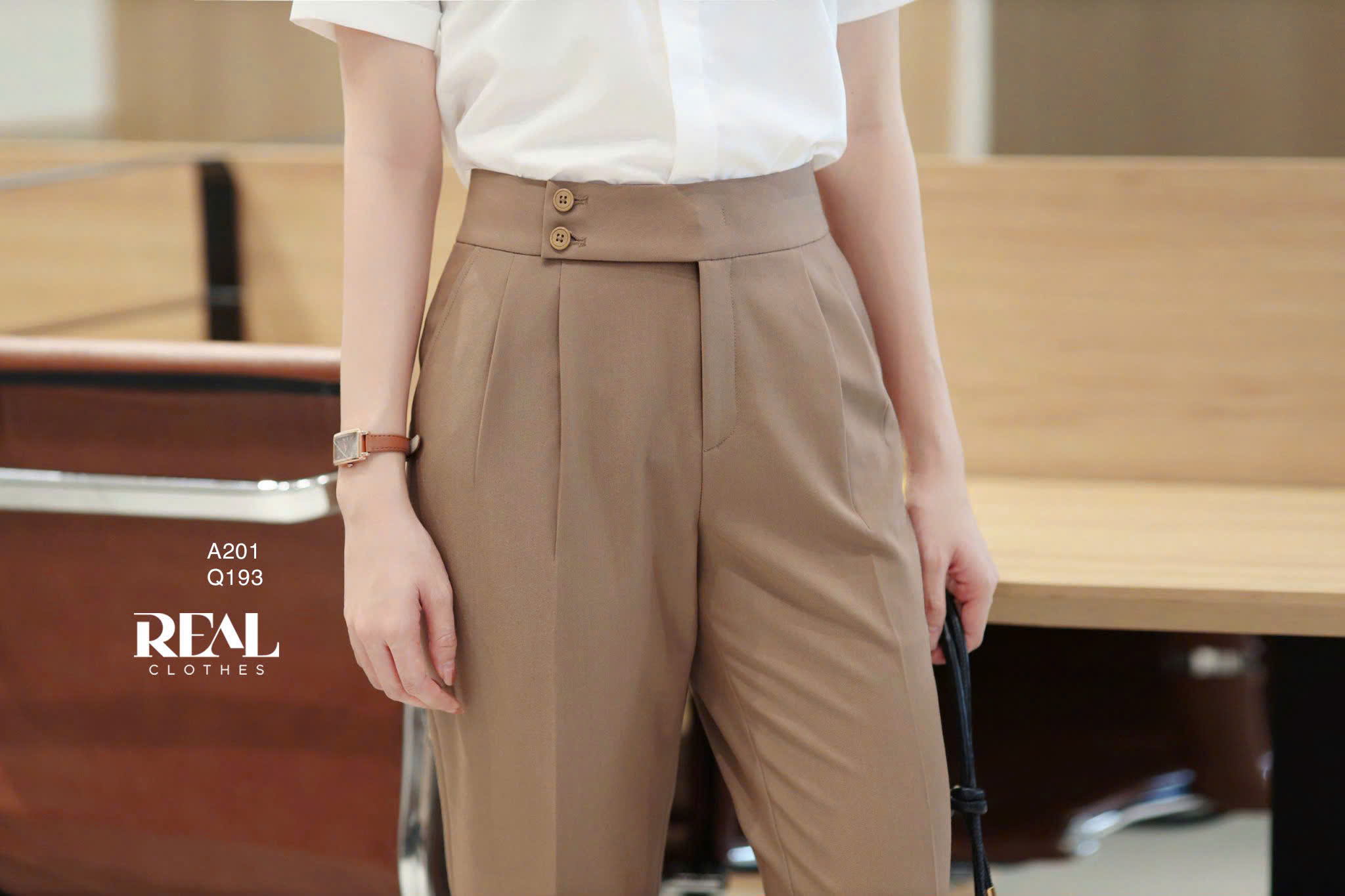 Quần sakura cà phê sữa