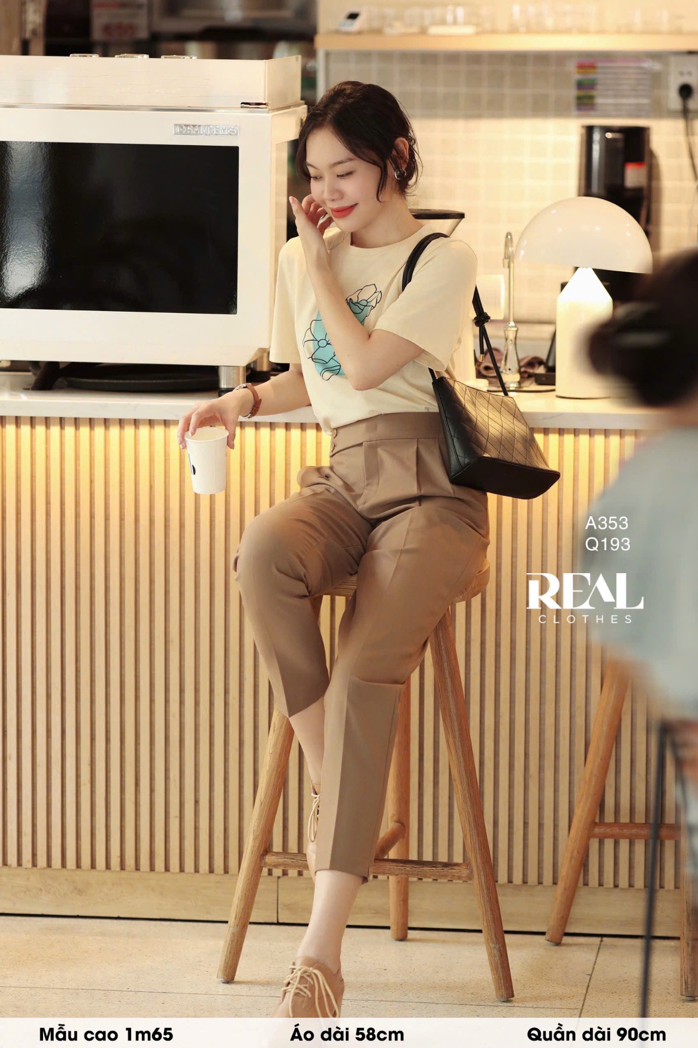 Quần sakura cà phê sữa