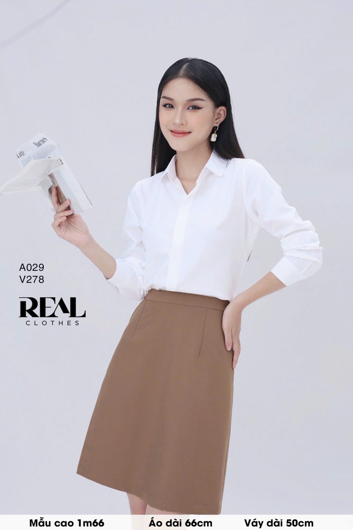 Váy office cà phê sữa